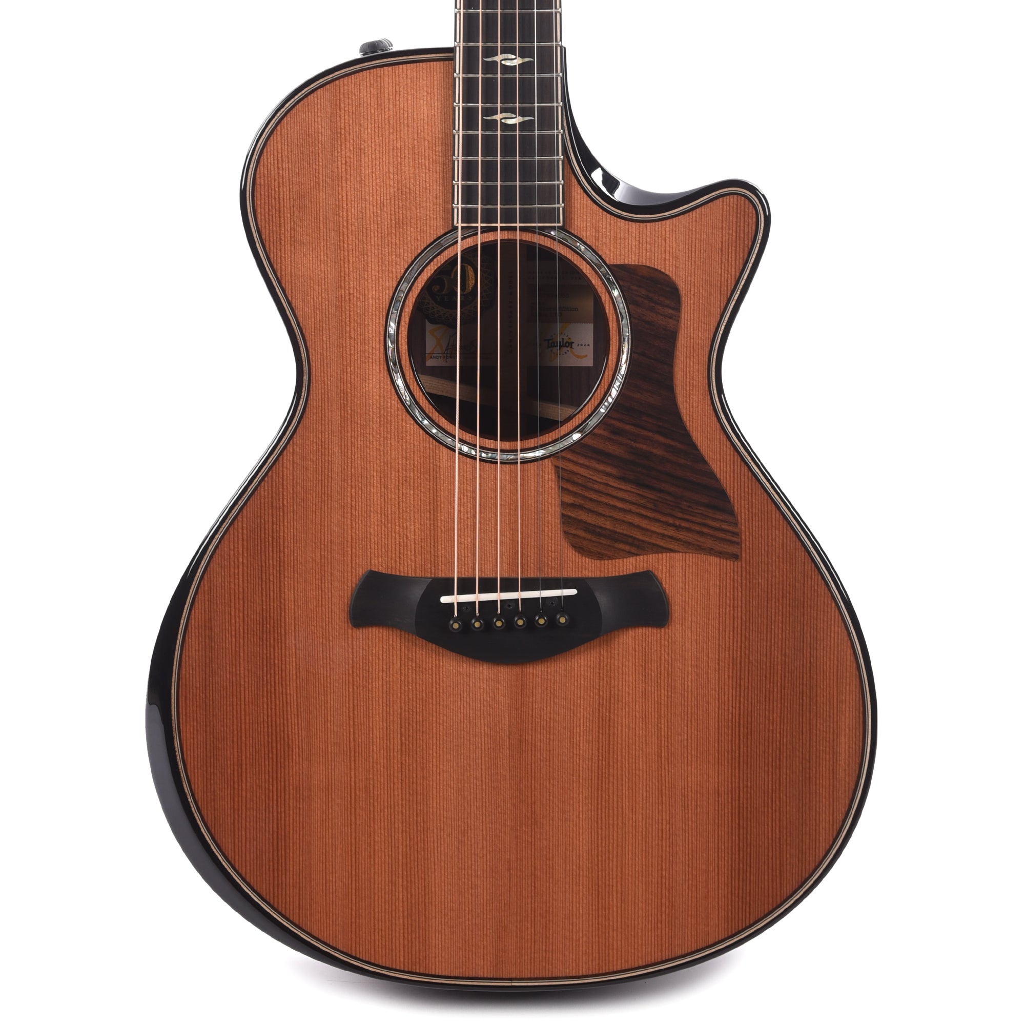 Taylor 50th Anniversary Limited Builder's Edition 812ce Grand Concert Sinker Redwood/Rosewood Natural ES2 Acoustic Guitars / Concert