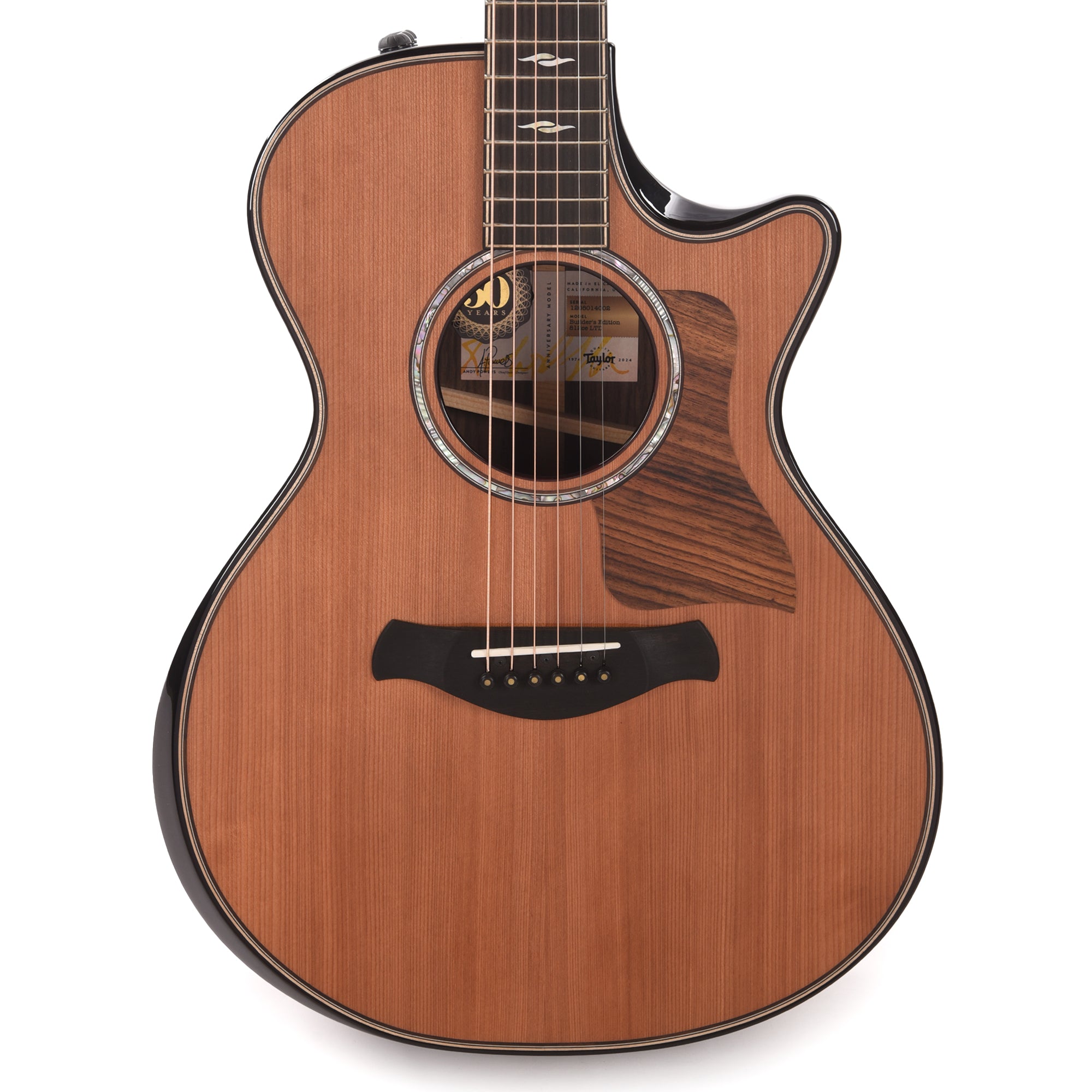 Taylor 50th Anniversary Limited Builder's Edition 812ce Grand Concert Sinker Redwood/Rosewood Natural ES2 Acoustic Guitars / Concert