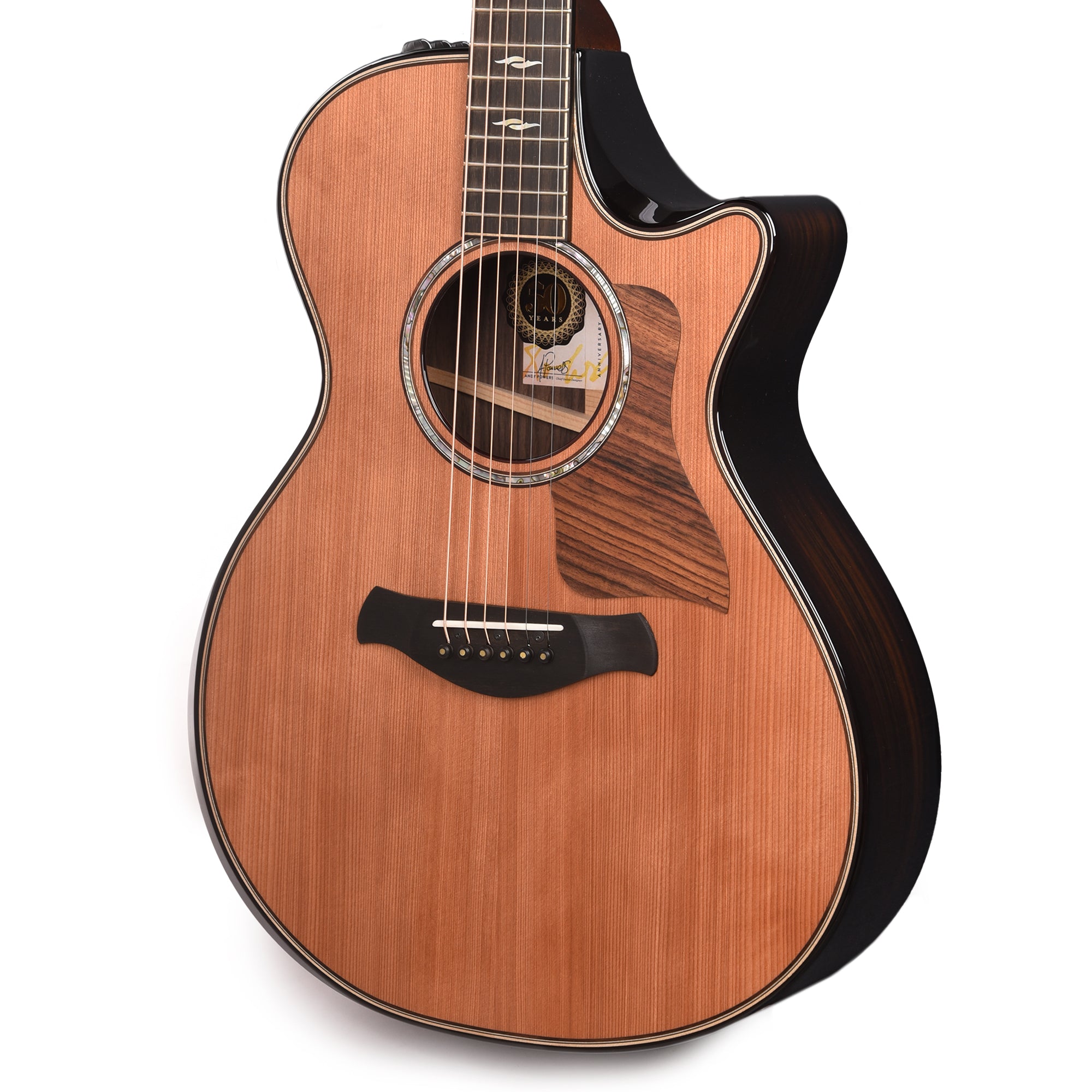 Taylor 50th Anniversary Limited Builder's Edition 812ce Grand Concert Sinker Redwood/Rosewood Natural ES2 Acoustic Guitars / Concert