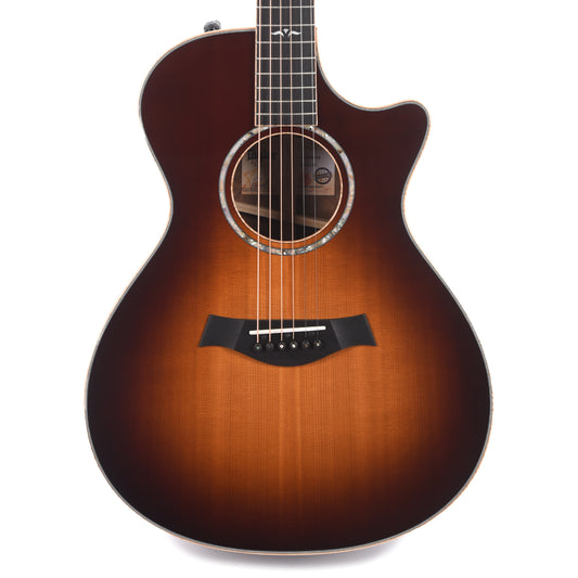 Taylor Custom Grand Concert Western Red Cedar/AA Walnut Tobacco Sunburst Top ES2 w/Figured Maple Binding Acoustic Guitars / Concert