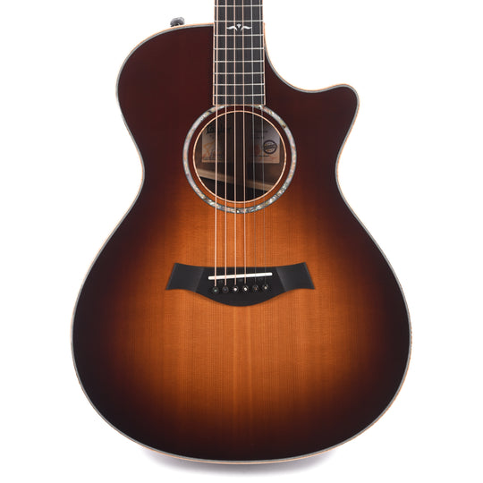 Taylor Custom Grand Concert Western Red Cedar/AA Walnut Tobacco Sunburst Top ES2 w/Figured Maple Binding Acoustic Guitars / Concert