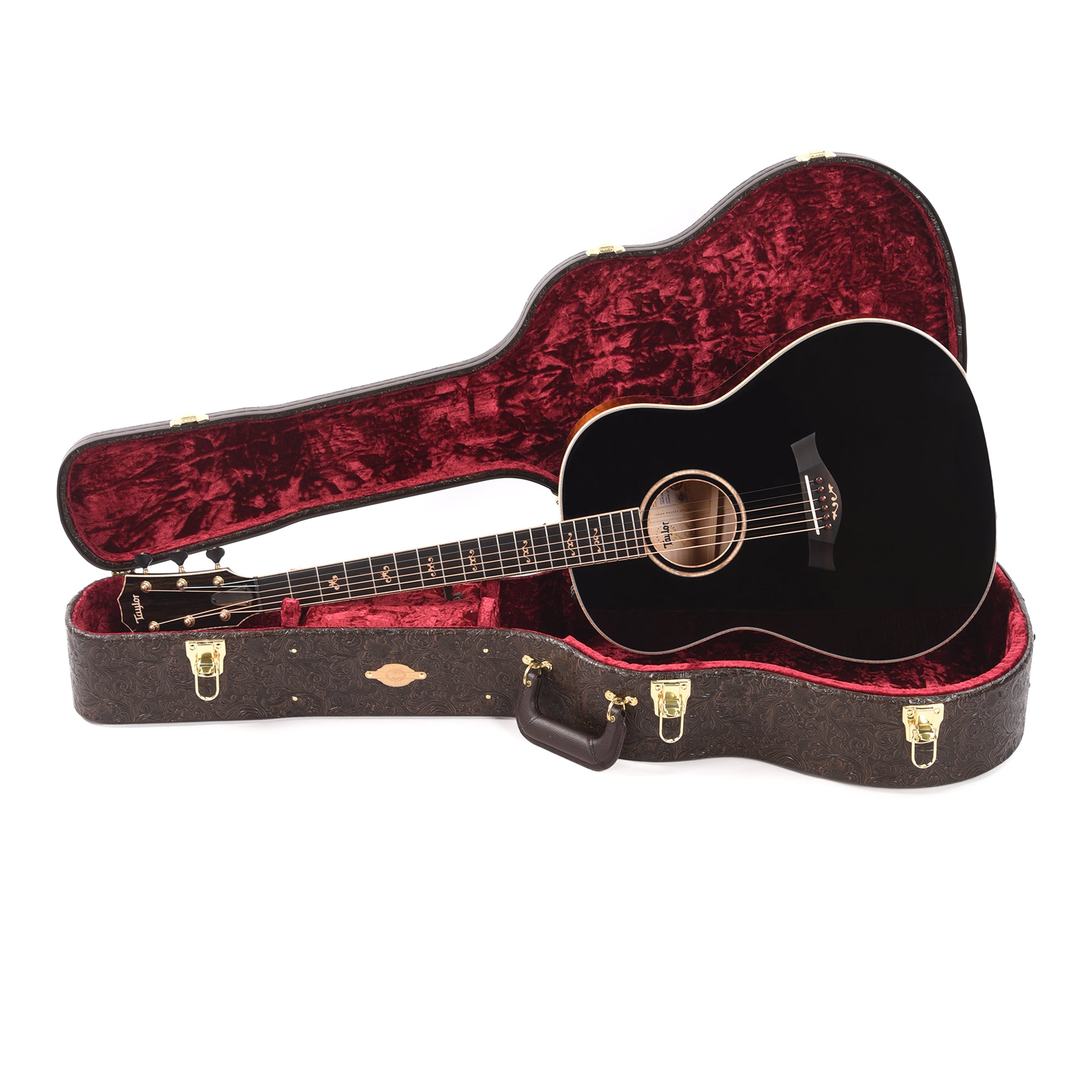 Taylor Custom Grand Pacific Torrefied Spruce/Flame Maple Black Top w/Vintage Sunburst Back/Sides ES2 Acoustic Guitars / Concert