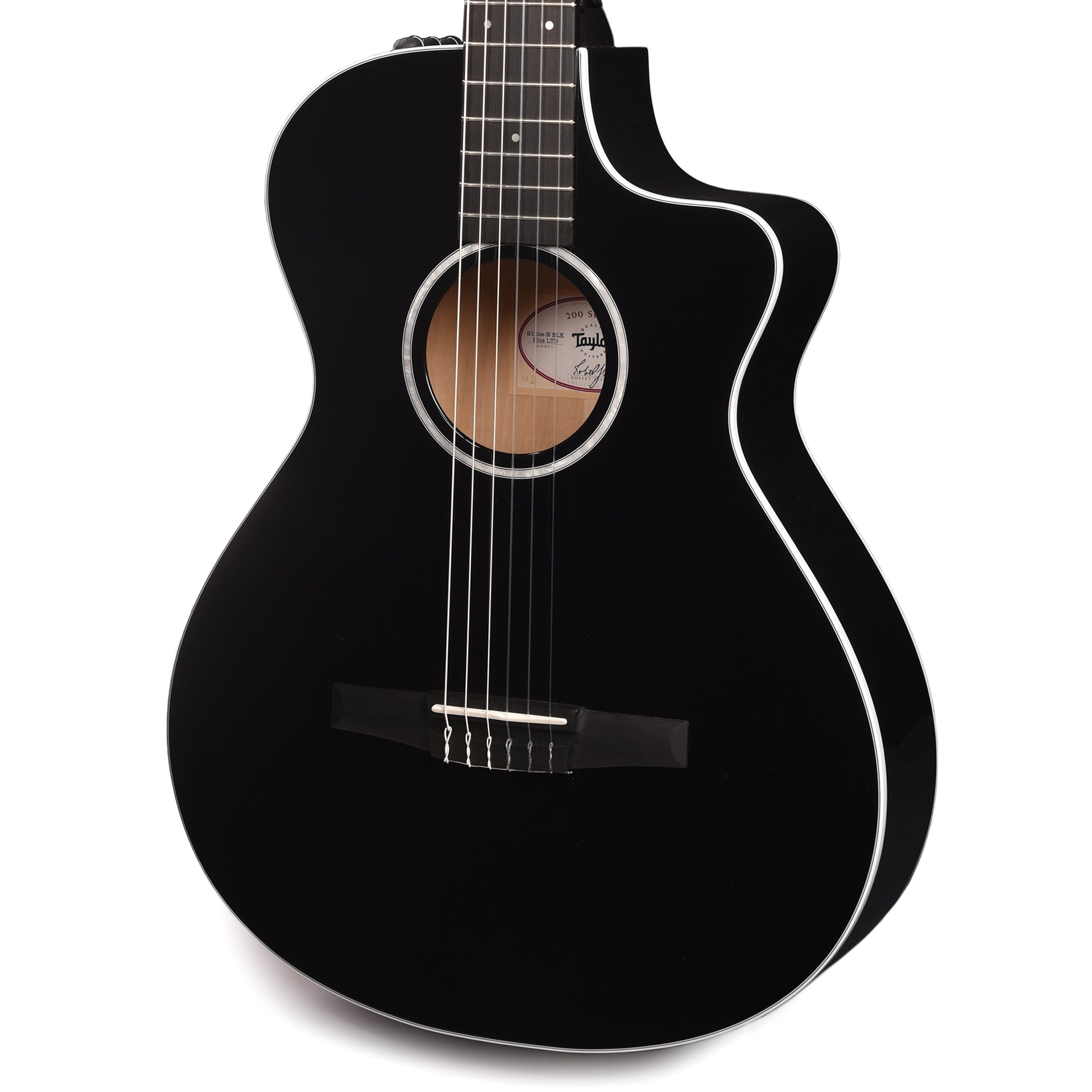 Taylor Limited 212ce-N Plus Grand Concert Torrefied Sitka/Big Leaf Maple Black ES-N Acoustic Guitars / Concert