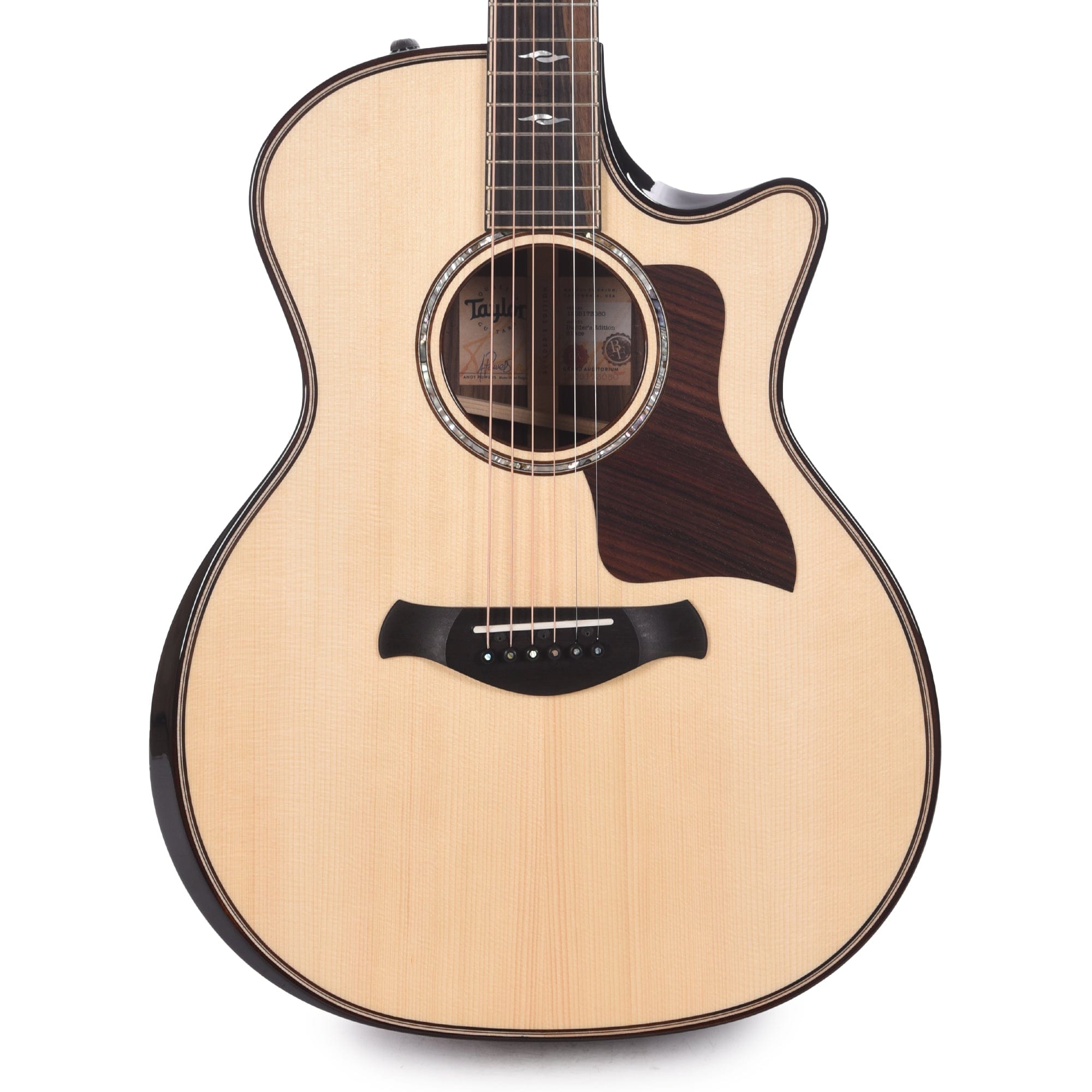 Taylor Builder's Edition 814ce Grand Auditorium Adirondack/Rosewood Natural ES2 Acoustic Guitars / Dreadnought