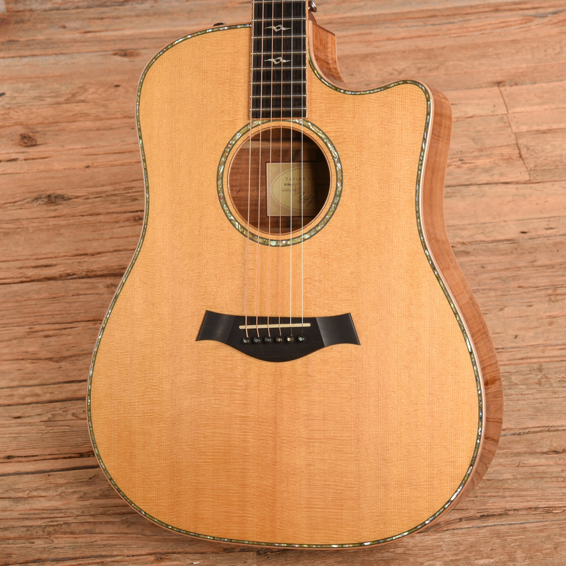 Taylor K10e Natural 2008 Acoustic Guitars / Dreadnought