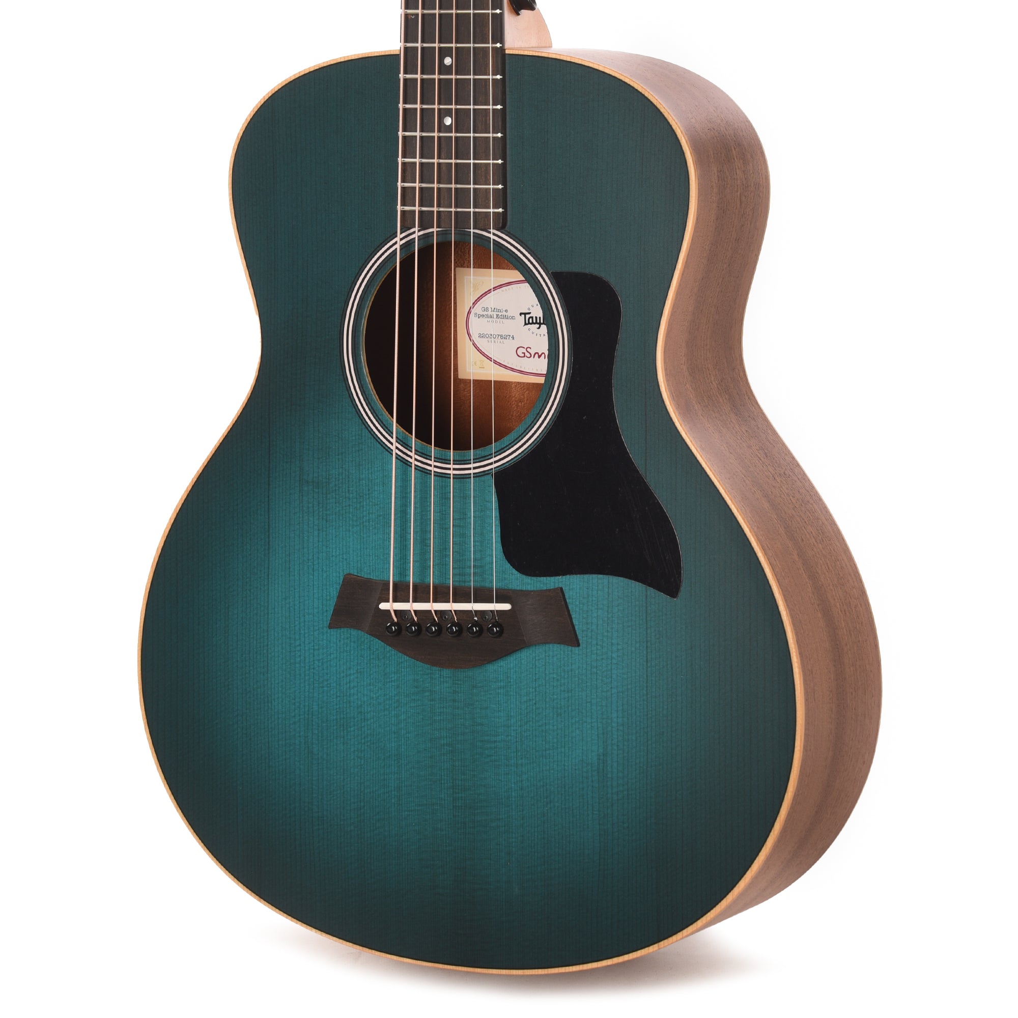 Taylor Special Edition GS Mini‐e Torrefied Sitka/Sapele Blue Burst ES-B Acoustic Guitars / Mini/Travel