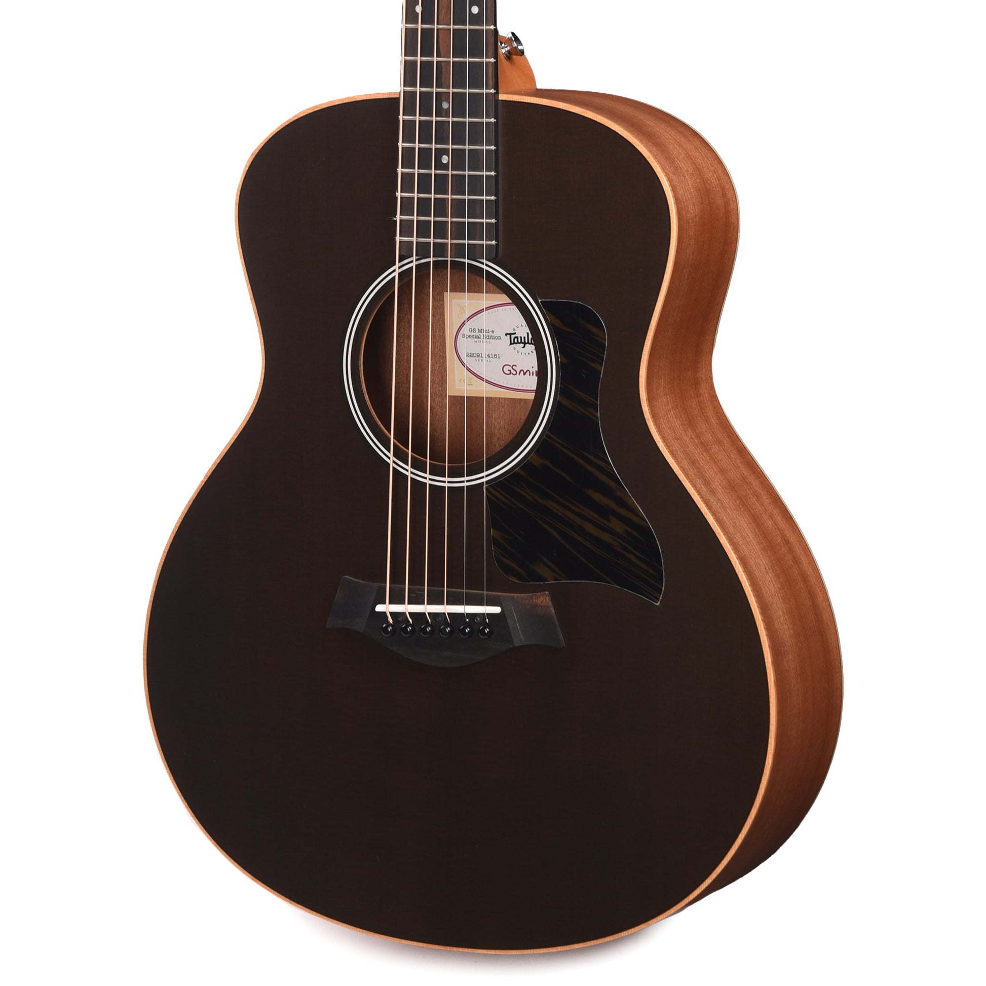 Taylor Special Edition GS Mini-e Torrefied Sitka/Sapele Trans Black Top ES-B Acoustic Guitars / Mini/Travel