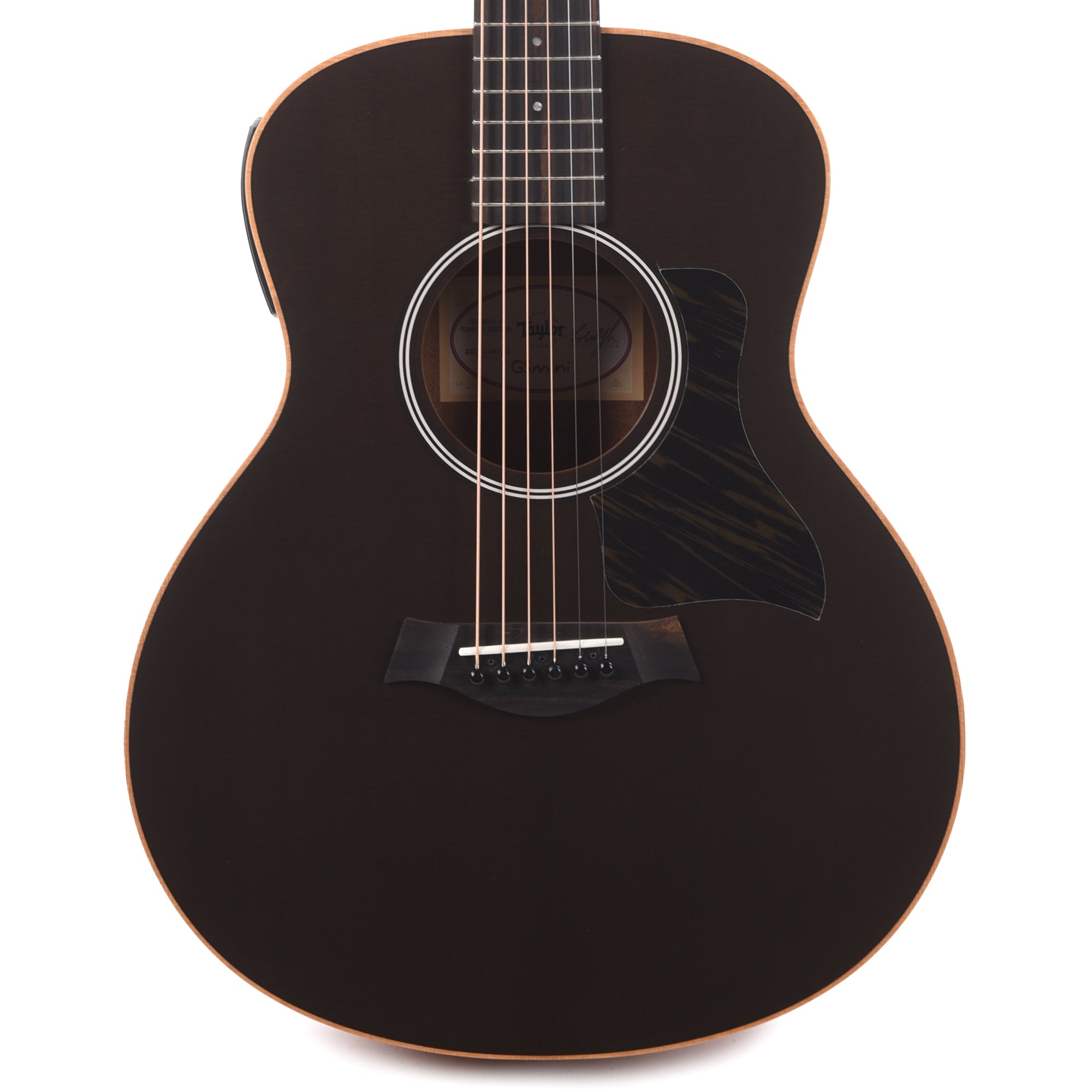 Taylor Special Edition GS Mini-e Torrefied Sitka/Sapele Trans Black Top ES-B Acoustic Guitars / Mini/Travel