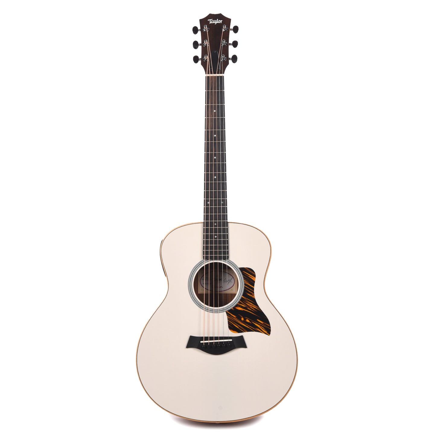 Taylor Special Edition GS Mini-e Torrefied Sitka/Sapele Trans White Top ES-B Acoustic Guitars / Mini/Travel