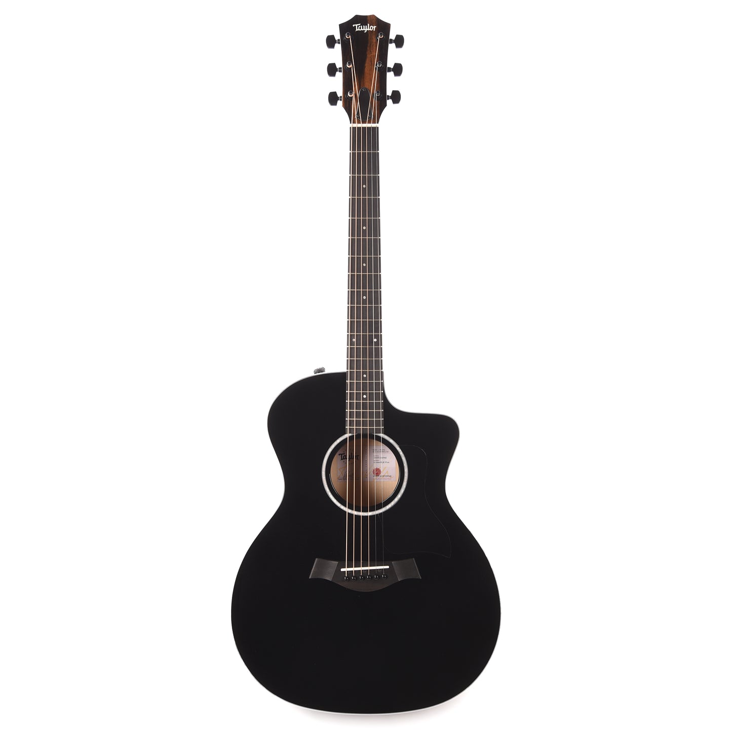 Taylor 214ce-BLK Plus Grand Auditorium Spruce/Big Leaf Maple Black Acoustic Guitars / OM and Auditorium