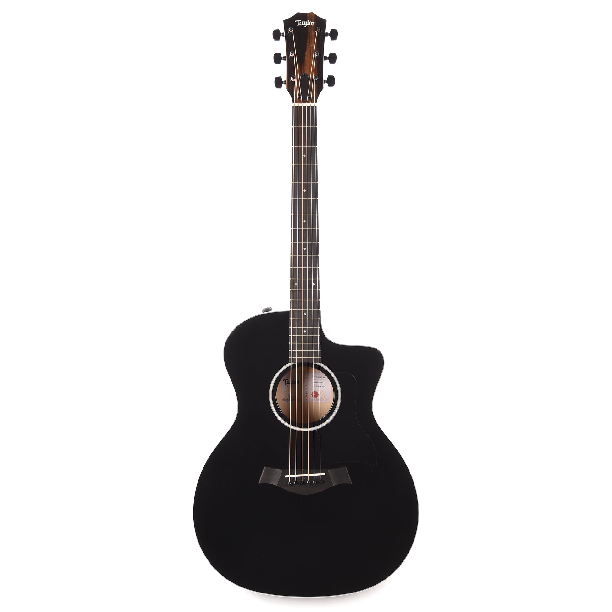 Taylor 214ce-BLK Plus Grand Auditorium Spruce/Big Leaf Maple Black Acoustic Guitars / OM and Auditorium