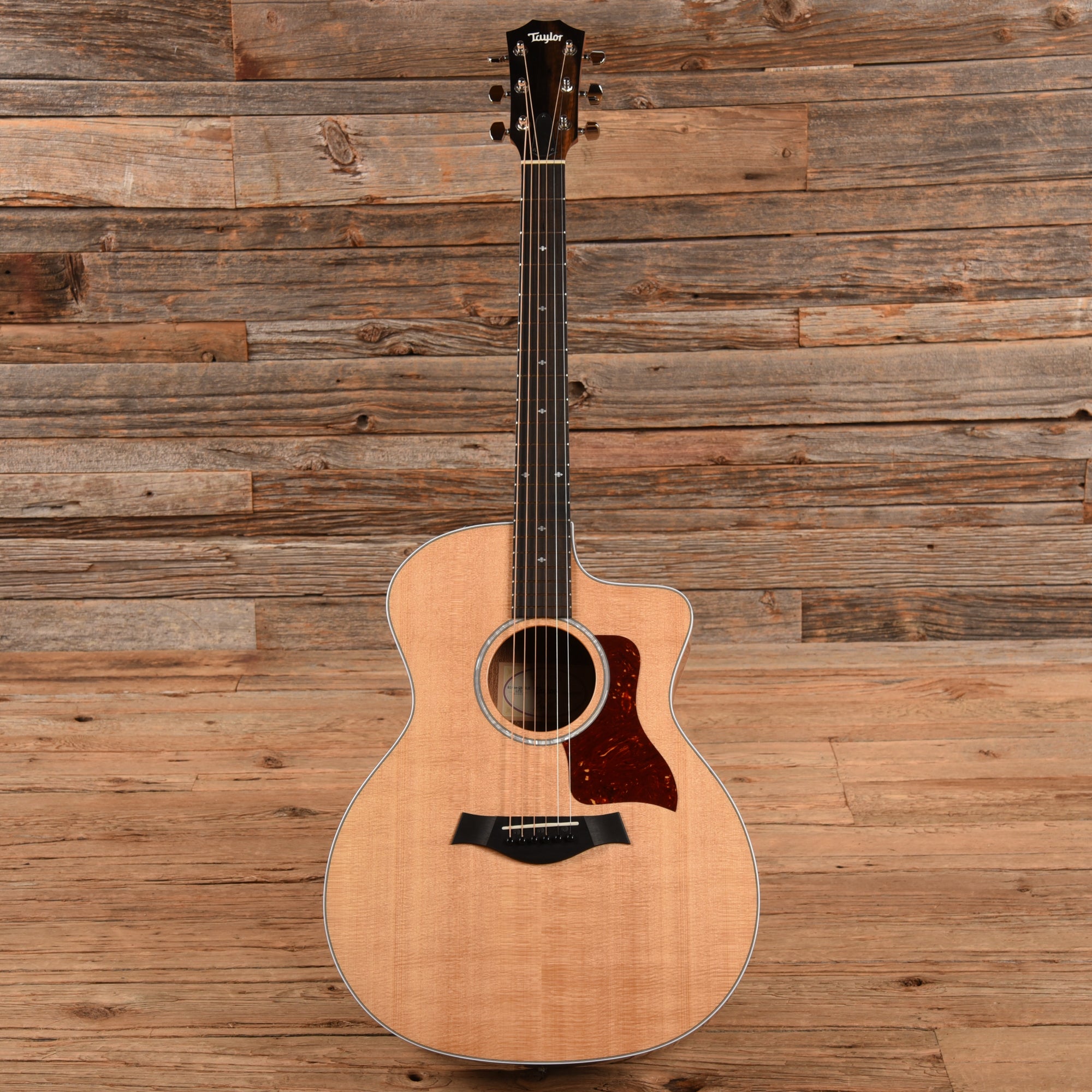 Taylor 214ce-QS DLX LTD Quilted Sapele Natural 2022 Acoustic Guitars / OM and Auditorium