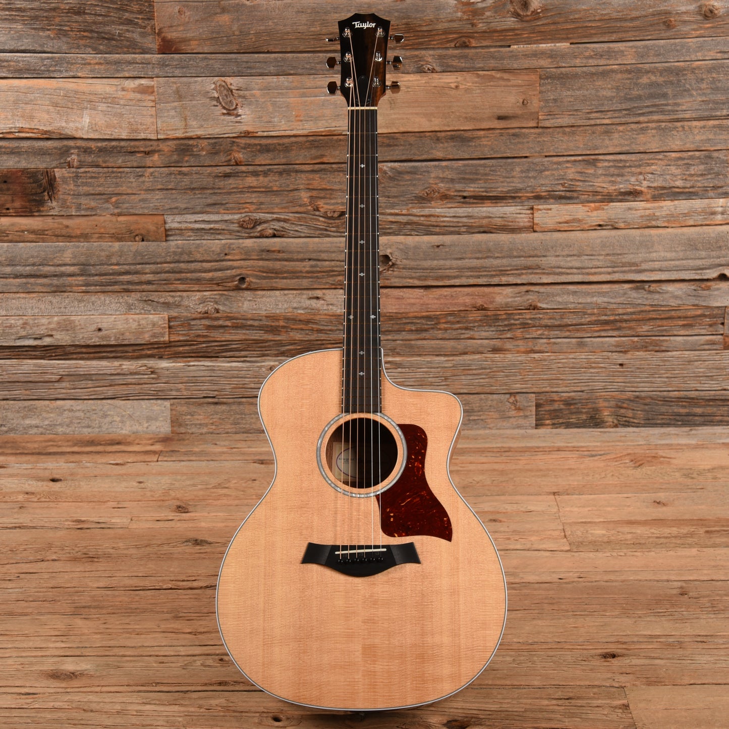 Taylor 214ce-QS DLX LTD Quilted Sapele Natural 2022 Acoustic Guitars / OM and Auditorium