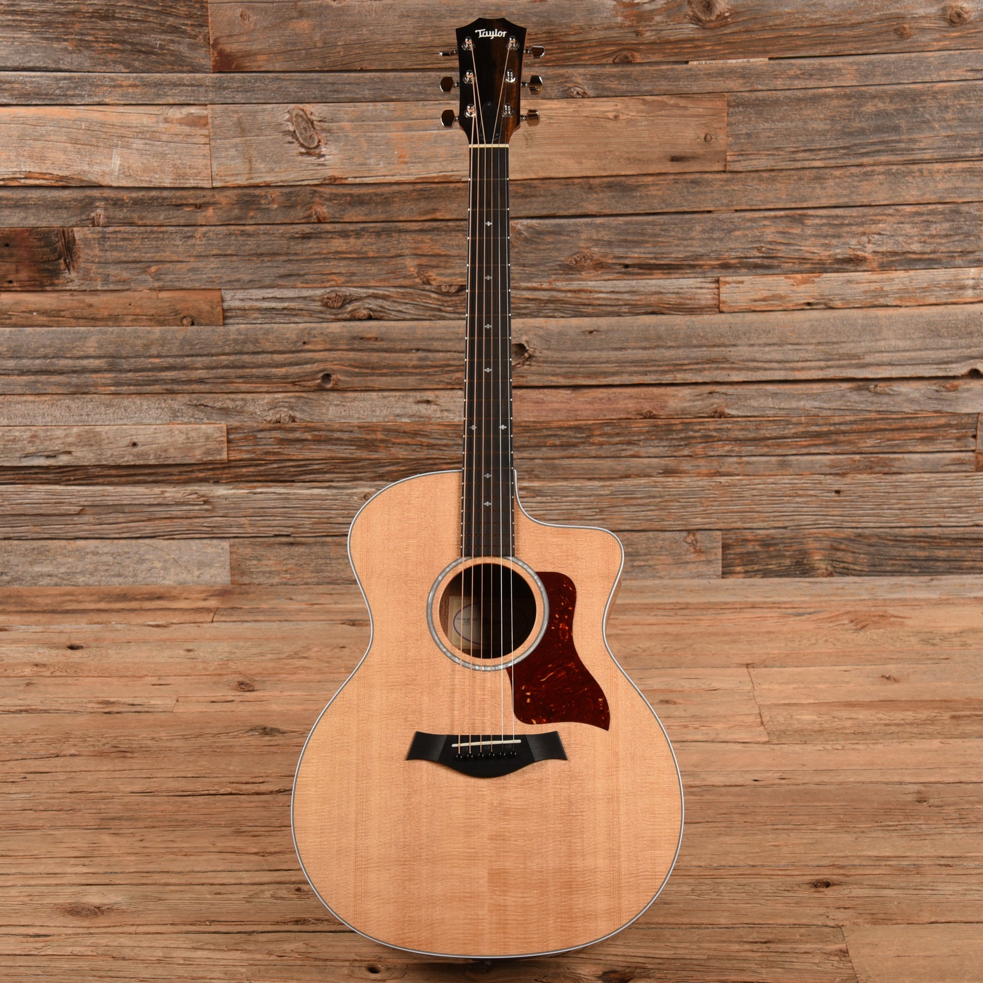 Taylor 214ce-QS DLX LTD Quilted Sapele Natural 2022 Acoustic Guitars / OM and Auditorium