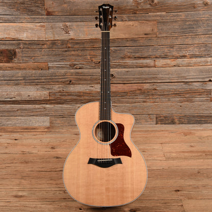 Taylor 214ce-QS DLX LTD Quilted Sapele Natural 2022 Acoustic Guitars / OM and Auditorium