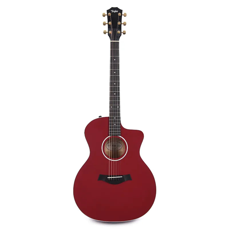 Taylor 214ce-RED Deluxe Grand Auditorium Sitka/Maple Red ES2 Acoustic Guitars / OM and Auditorium