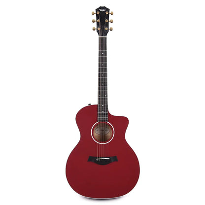 Taylor 214ce-RED Deluxe Grand Auditorium Sitka/Maple Red ES2 Acoustic Guitars / OM and Auditorium