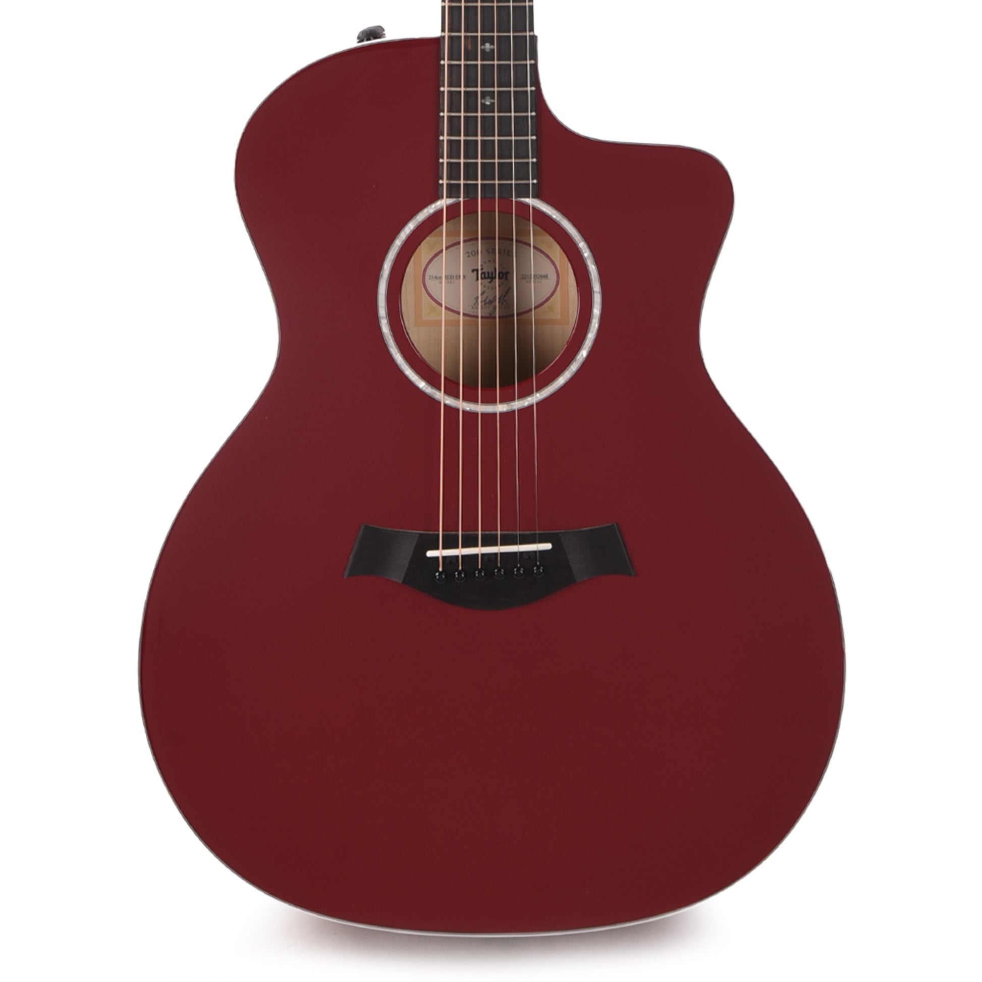 Taylor 214ce-RED Deluxe Grand Auditorium Sitka/Maple Red ES2 Acoustic Guitars / OM and Auditorium