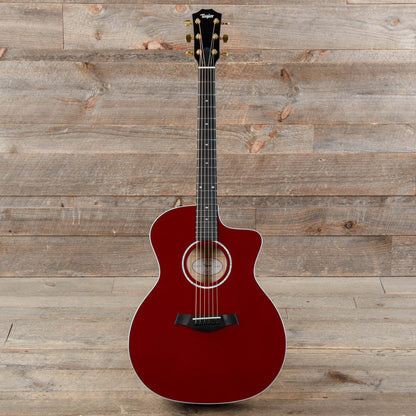 Taylor 214ce-RED Deluxe Grand Auditorium Sitka/Maple Red ES2 w/Hardshell Case Acoustic Guitars / OM and Auditorium