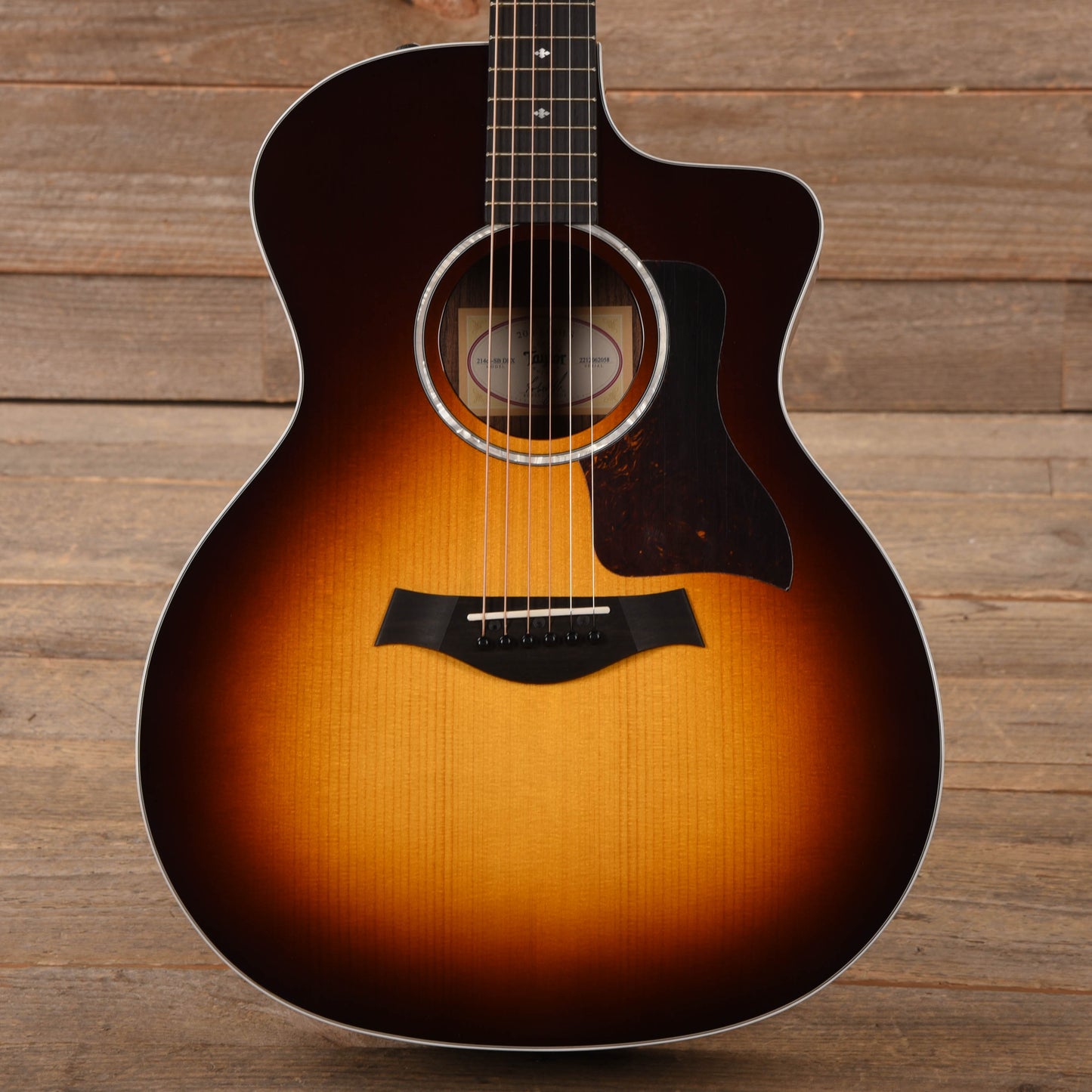 Taylor 214ce-SB Deluxe Grand Auditorium Sitka/Rosewood Tobacco Sunburst ES2 Acoustic Guitars / OM and Auditorium