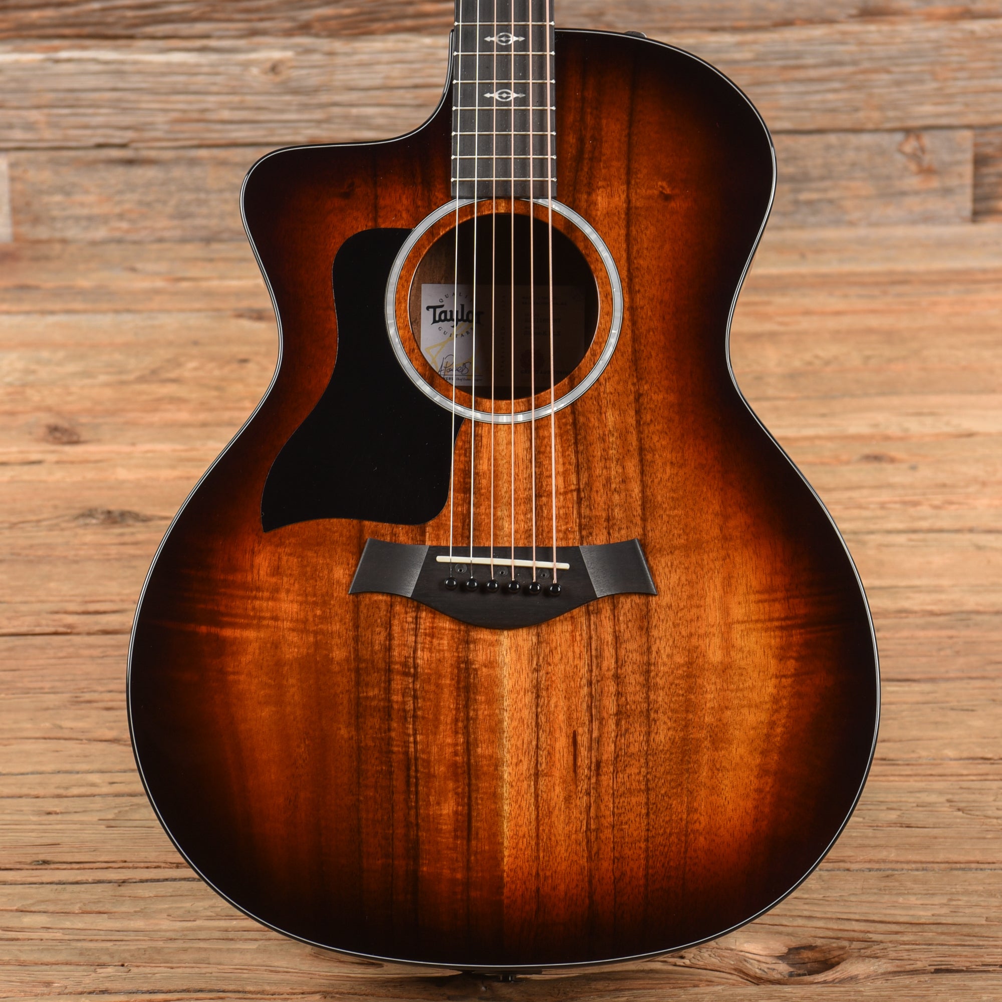 Taylor 224ce-DLX Sunburst 2023 LEFTY Acoustic Guitars / OM and Auditorium