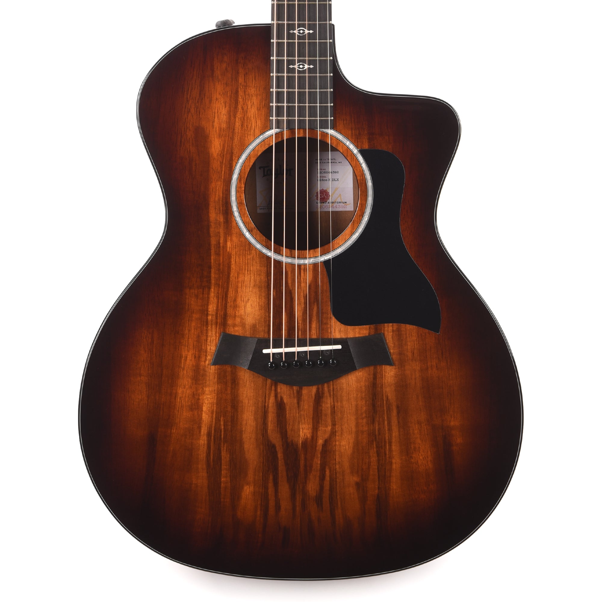 Taylor 224ce-K Deluxe Grand Auditorium Hawaiian Koa Shaded Edgeburst ES2 Factory B-Stock Acoustic Guitars / OM and Auditorium