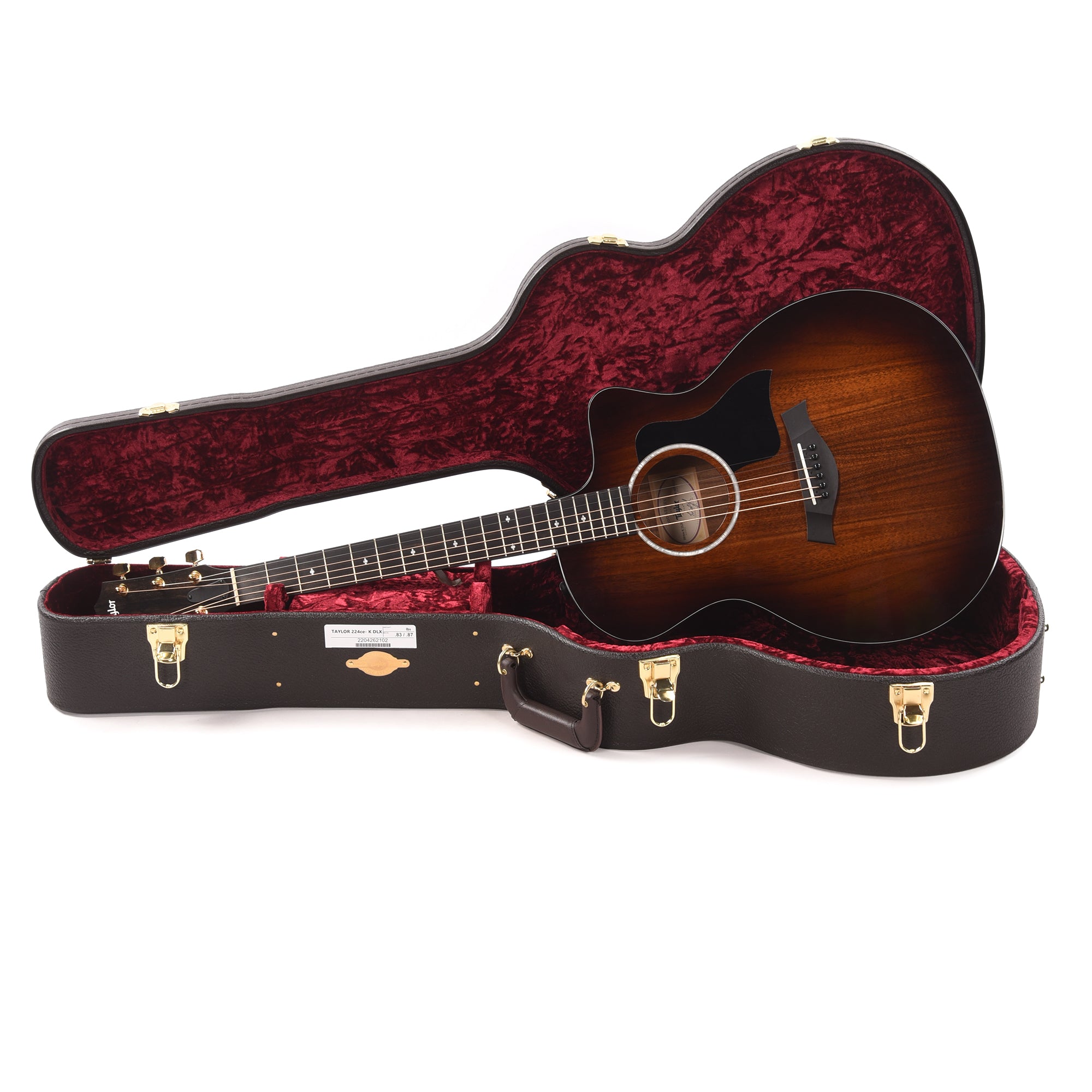 Taylor 224ce-K Deluxe Grand Auditorium Koa Shaded Edgeburst ES2 Factory B-Stock Acoustic Guitars / OM and Auditorium