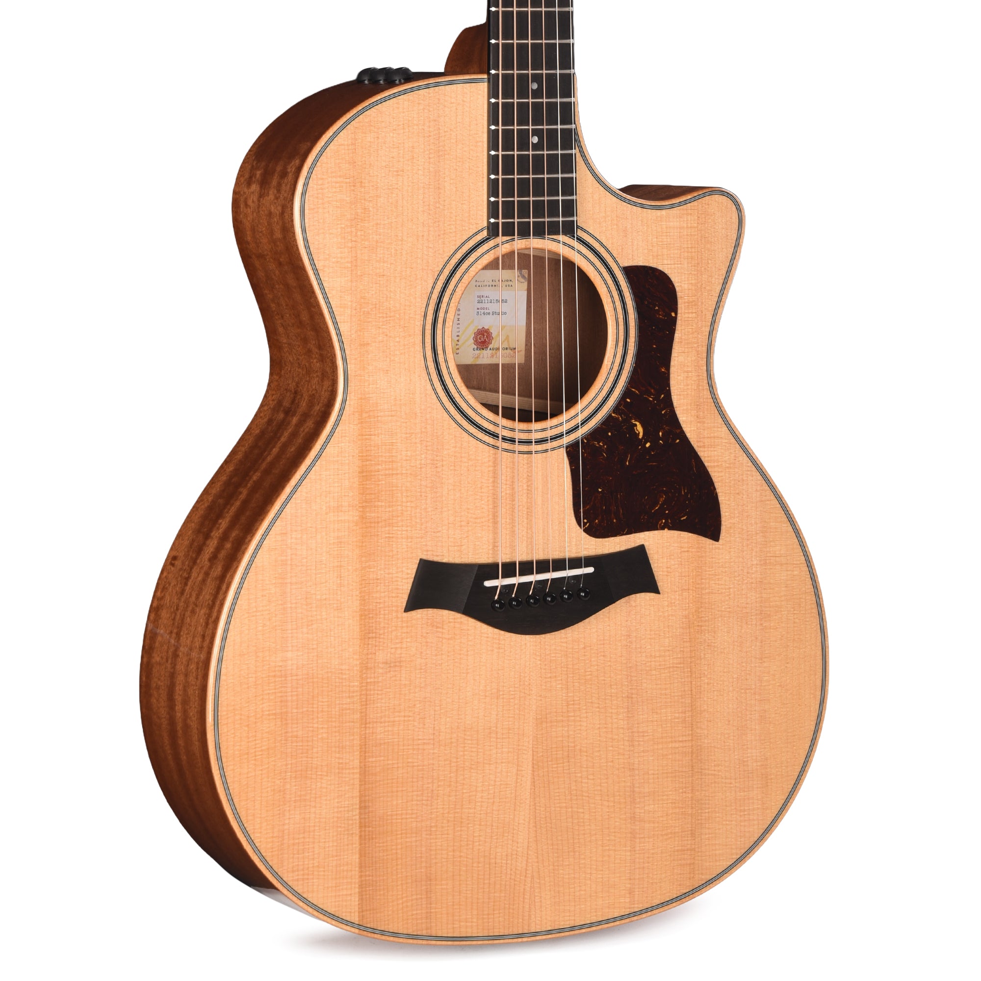 Taylor 314ce Studio Grand Auditorium Torrefied Sitka/Sapele Natural ES2 Acoustic Guitars / OM and Auditorium
