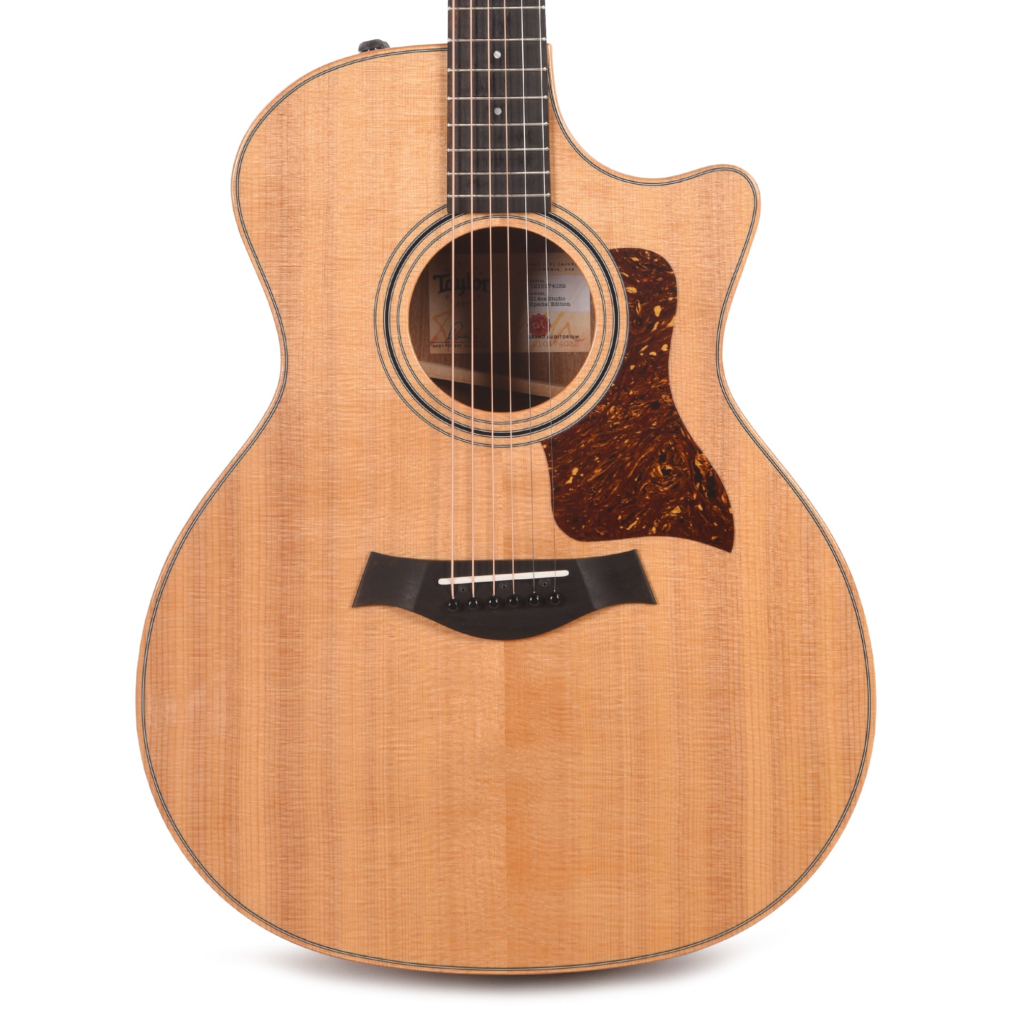 Taylor 314ce Studio Grand Auditorium Torrefied Sitka/Sapele Natural ES2 Acoustic Guitars / OM and Auditorium