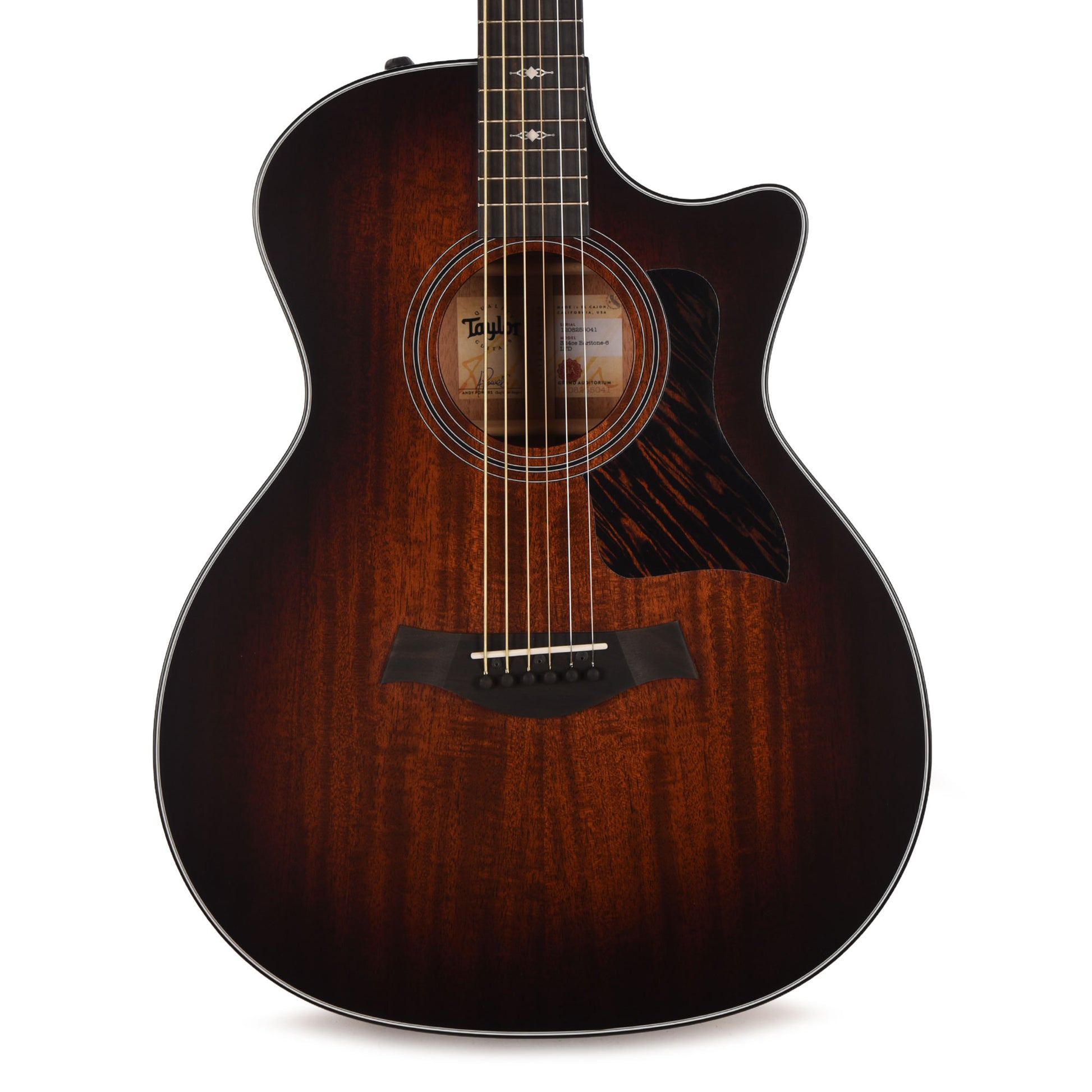Taylor 324ce Baritone-6 LTD Grand Auditorium Mahogany Shaded Edgeburst ES2 Acoustic Guitars / OM and Auditorium