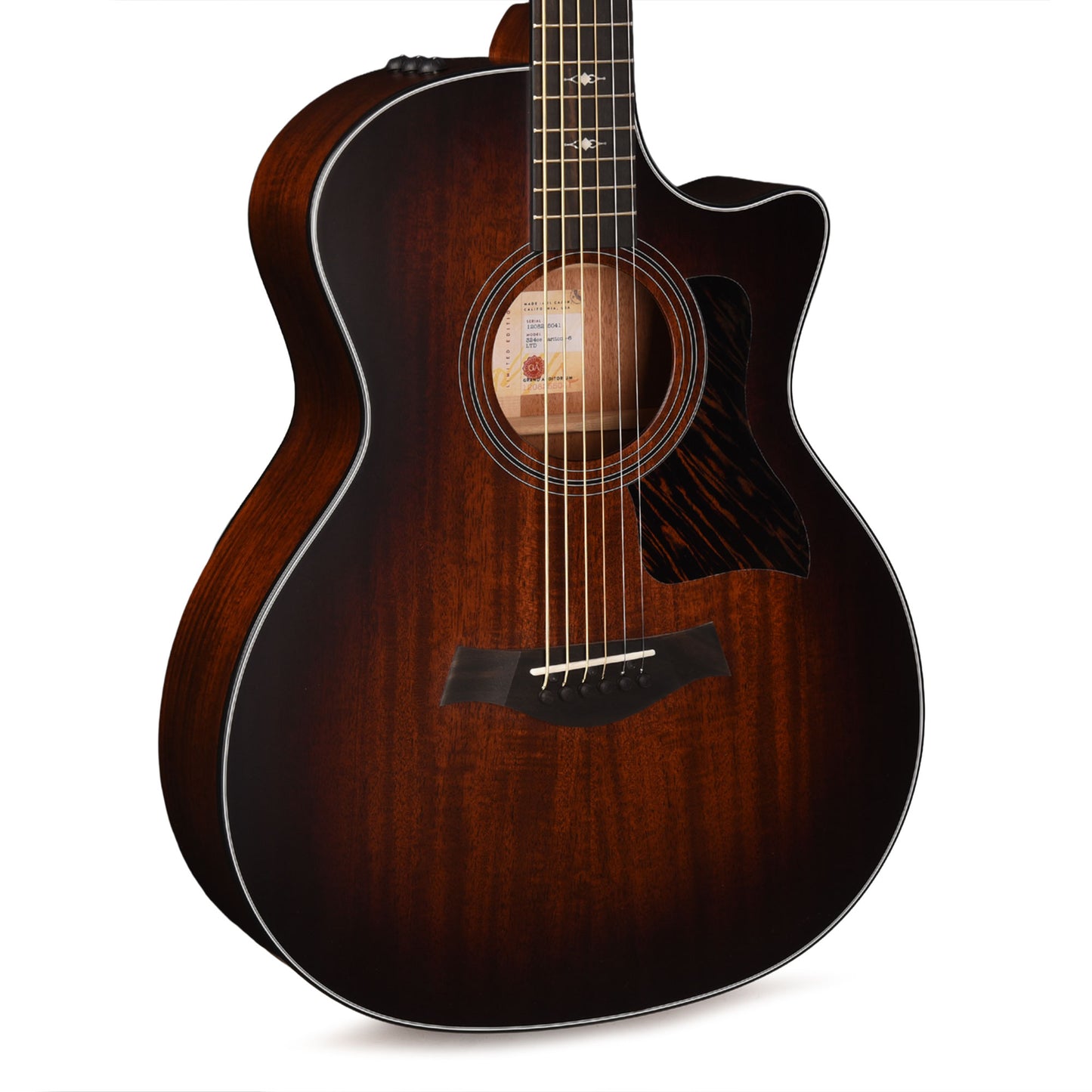 Taylor 324ce Baritone-6 LTD Grand Auditorium Mahogany Shaded Edgeburst ES2 Acoustic Guitars / OM and Auditorium