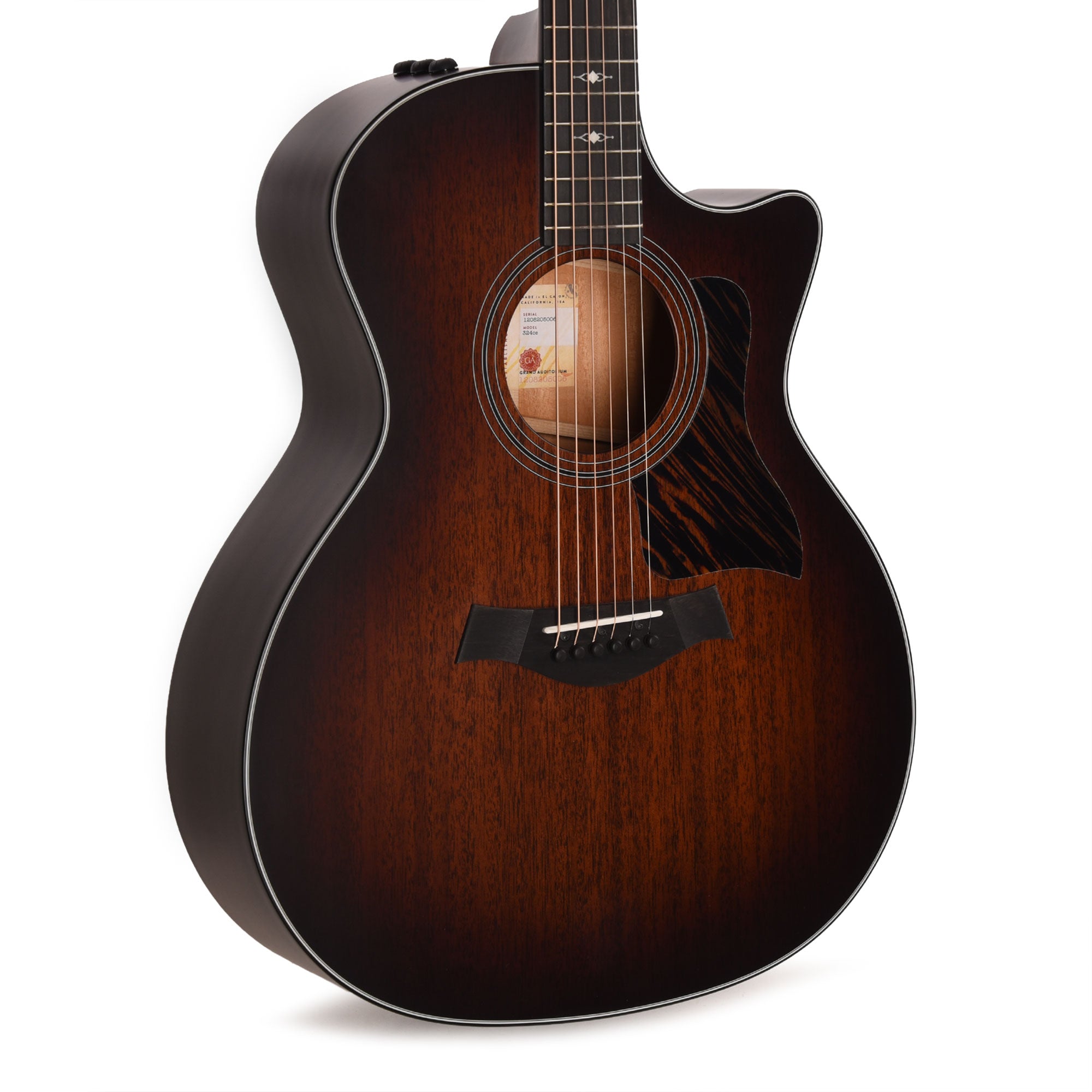 Taylor 324ce Grand Auditorium Mahogany Shaded Edgeburst ES2 Acoustic Guitars / OM and Auditorium