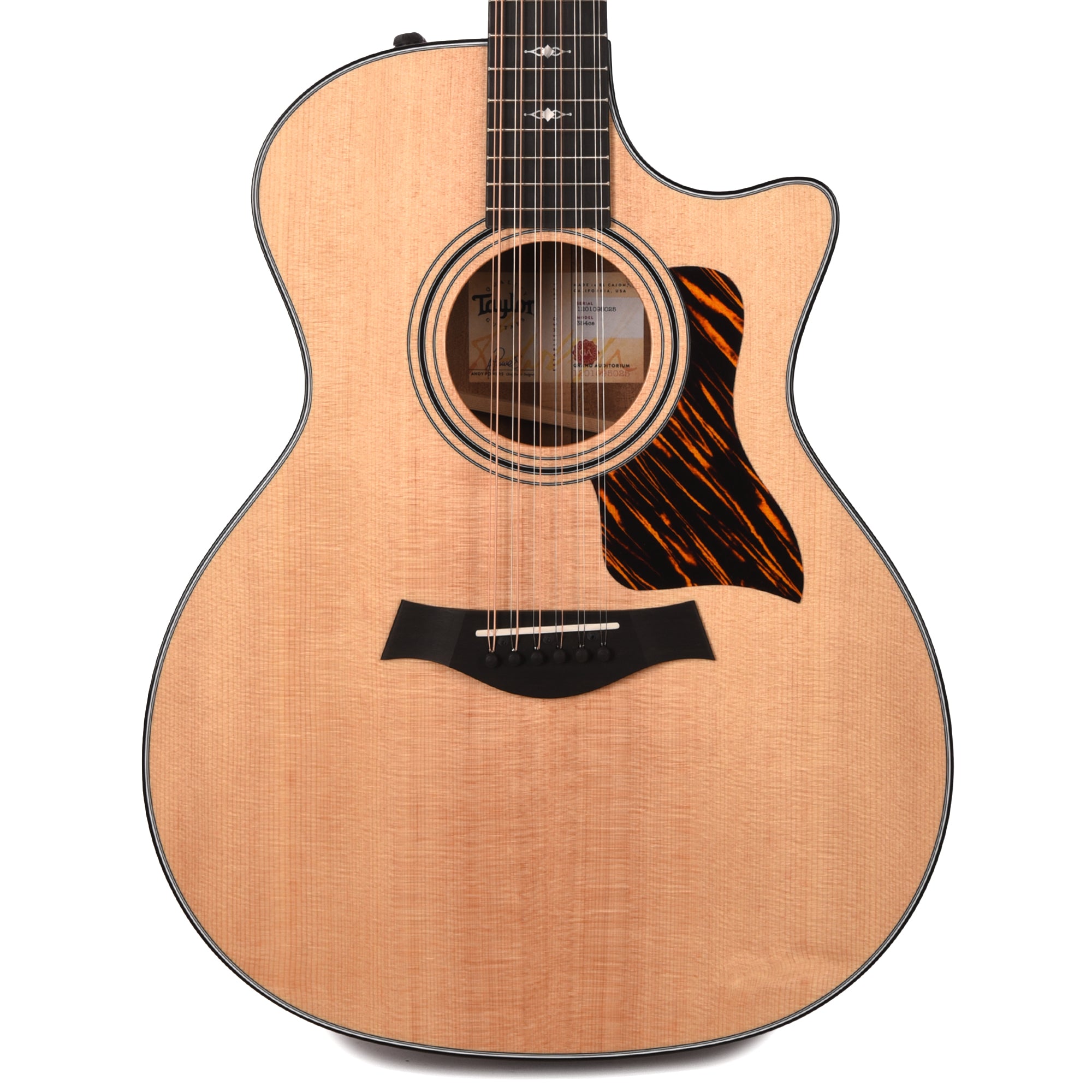 Taylor 354ce 12-String Grand Auditorium Sitka/Sapele Natural ES2 Acoustic Guitars / OM and Auditorium