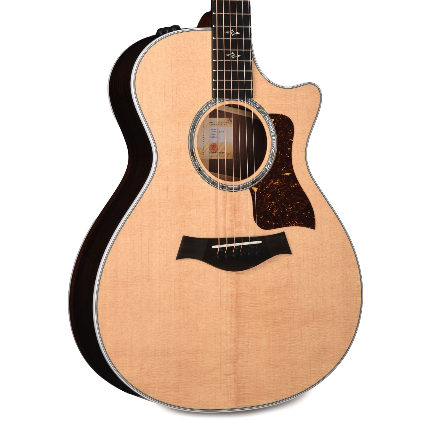 Taylor 412ce Grand Concert Sitka/Rosewood Natural ES2 Acoustic Guitars / OM and Auditorium