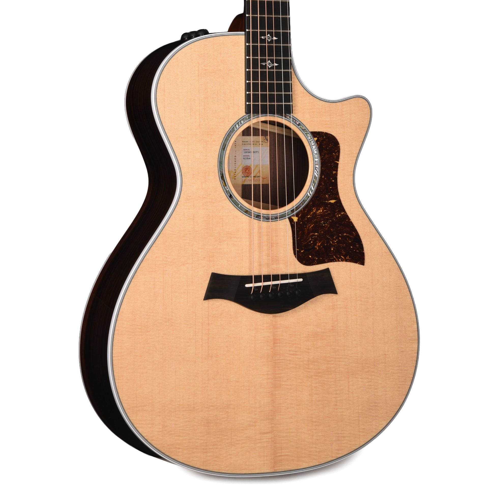 Taylor 412ce Grand Concert Sitka/Rosewood Natural ES2 Acoustic Guitars / OM and Auditorium
