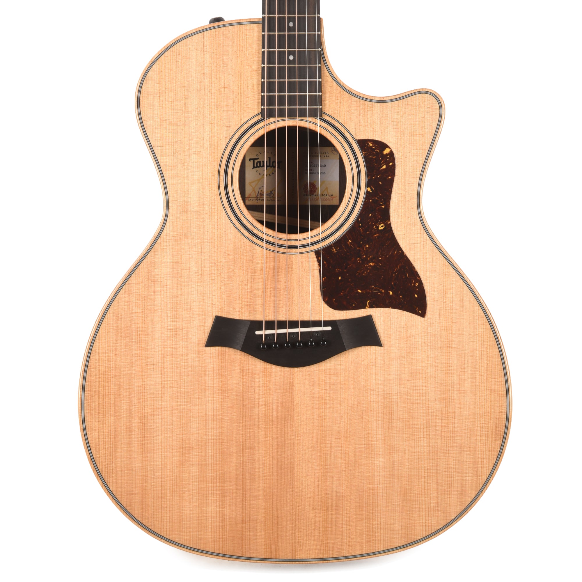 Taylor 414ce Studio Grand Auditorium Torrefied Sitka/Indian Rosewood Natural Top ES2 Acoustic Guitars / OM and Auditorium