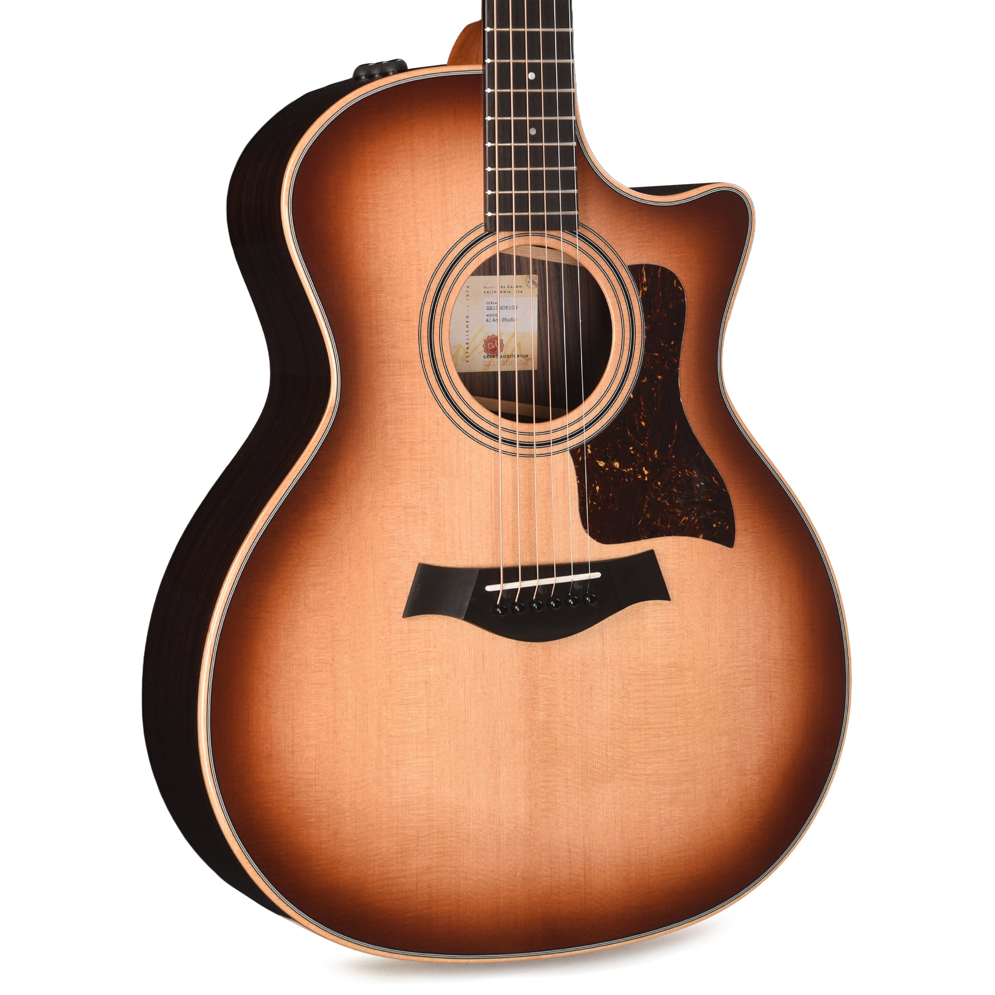Taylor 414ce Studio Grand Auditorium Torrefied Sitka/Indian Rosewood Shaded Edgeburst Top ES2 Acoustic Guitars / OM and Auditorium