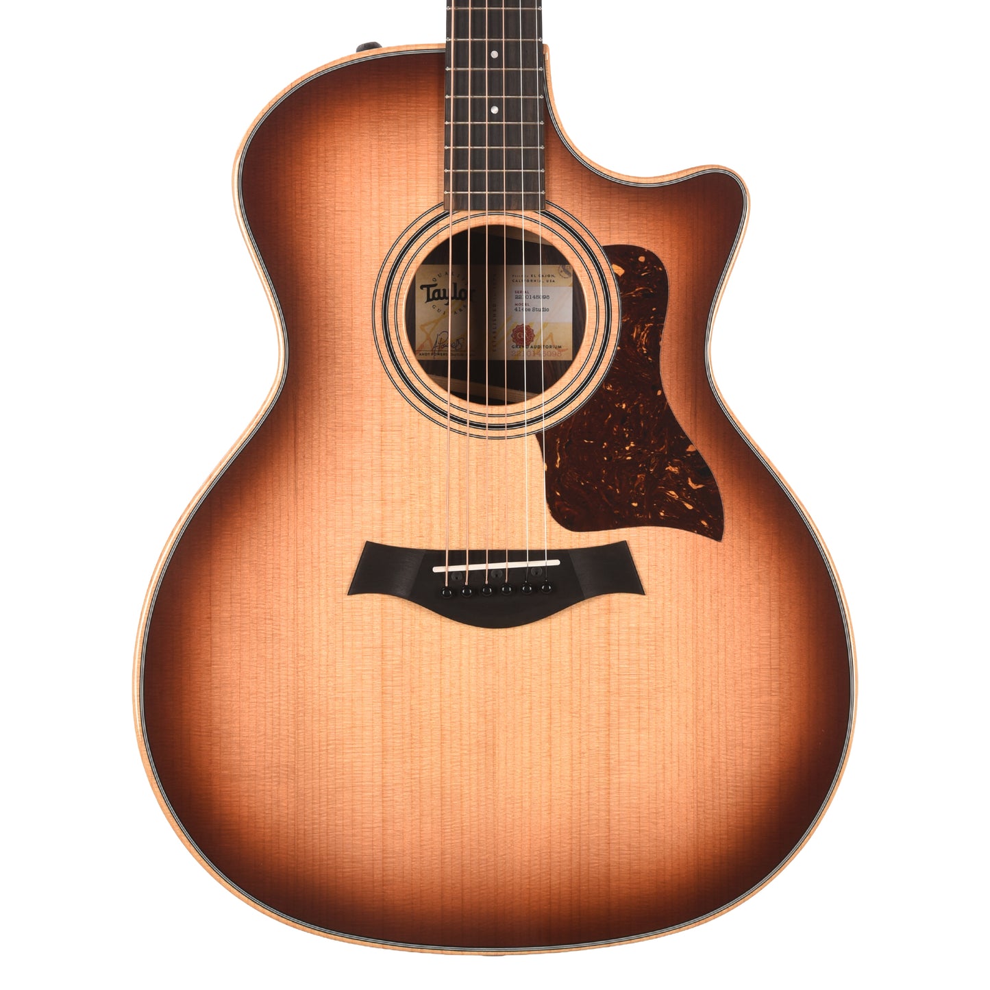 Taylor 414ce Studio Grand Auditorium Torrefied Sitka/Indian Rosewood Shaded Edgeburst Top ES2 Acoustic Guitars / OM and Auditorium