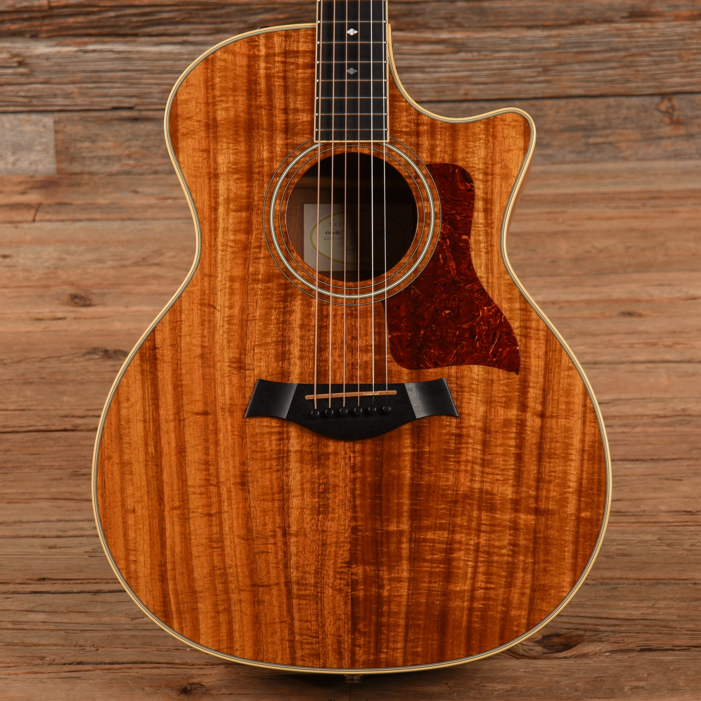 Taylor 424ce Spring Limited Natural 2007 Acoustic Guitars / OM and Auditorium