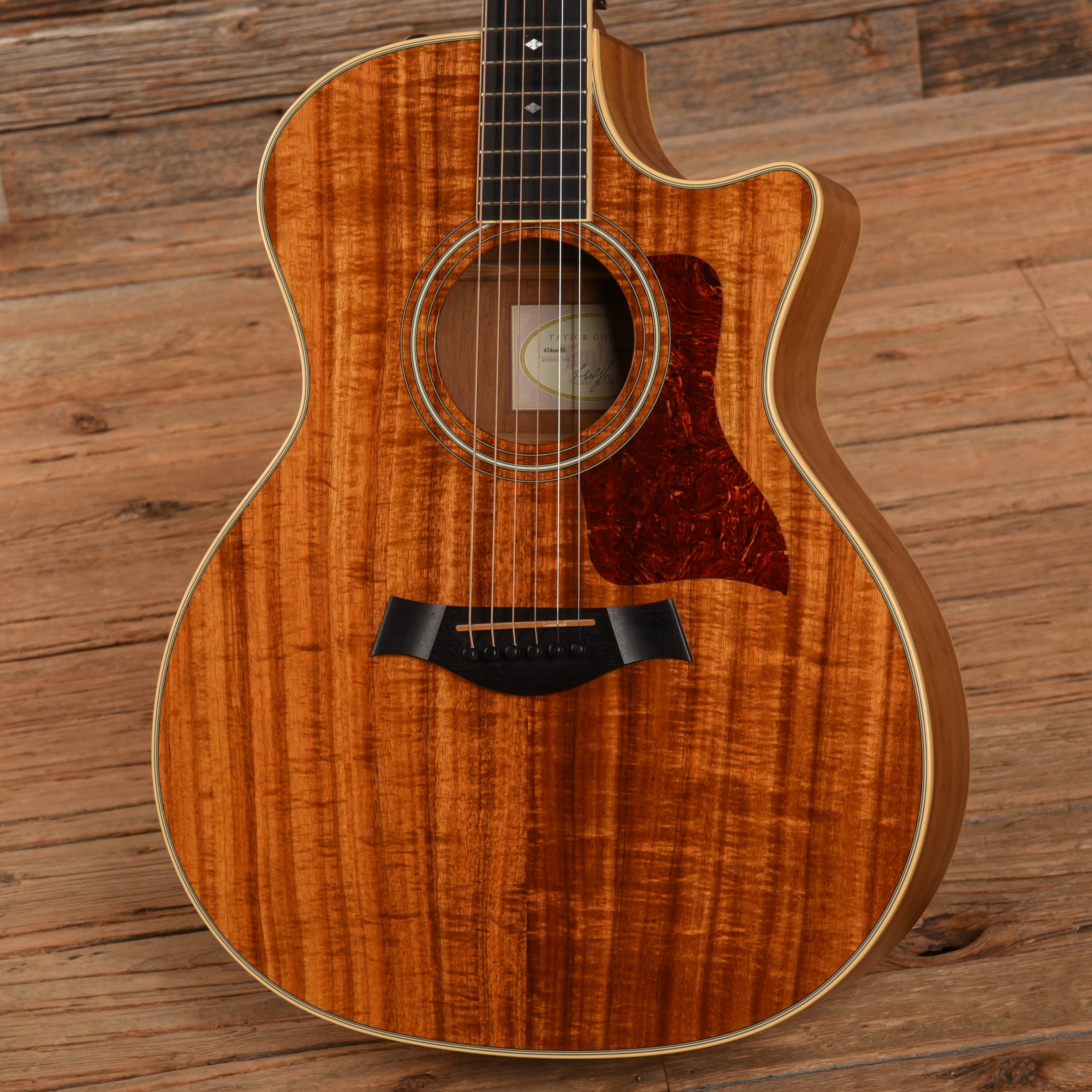 Taylor 424ce Spring Limited Natural 2007 Acoustic Guitars / OM and Auditorium
