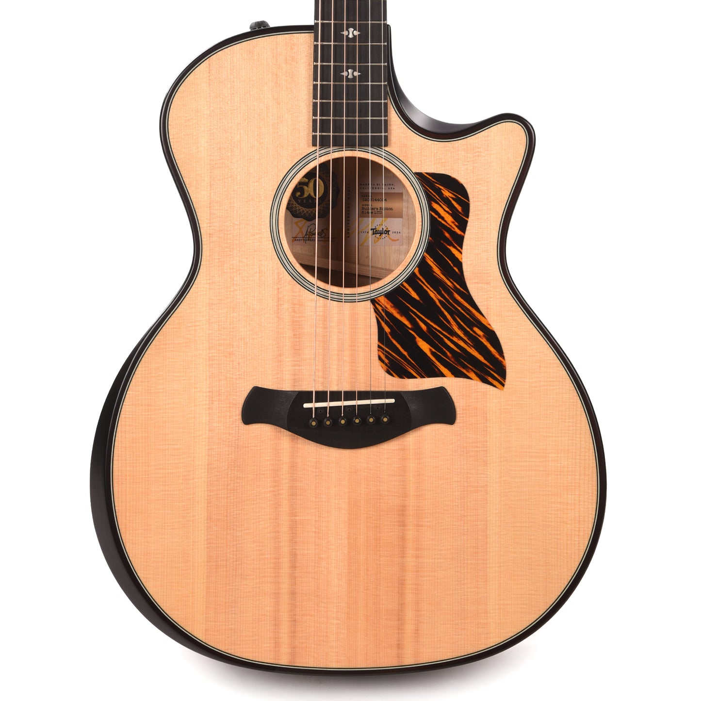 Taylor 50th Anniversary Builder's Edition 314ce Sitka/Urban Ash Natural ES2 Acoustic Guitars / OM and Auditorium