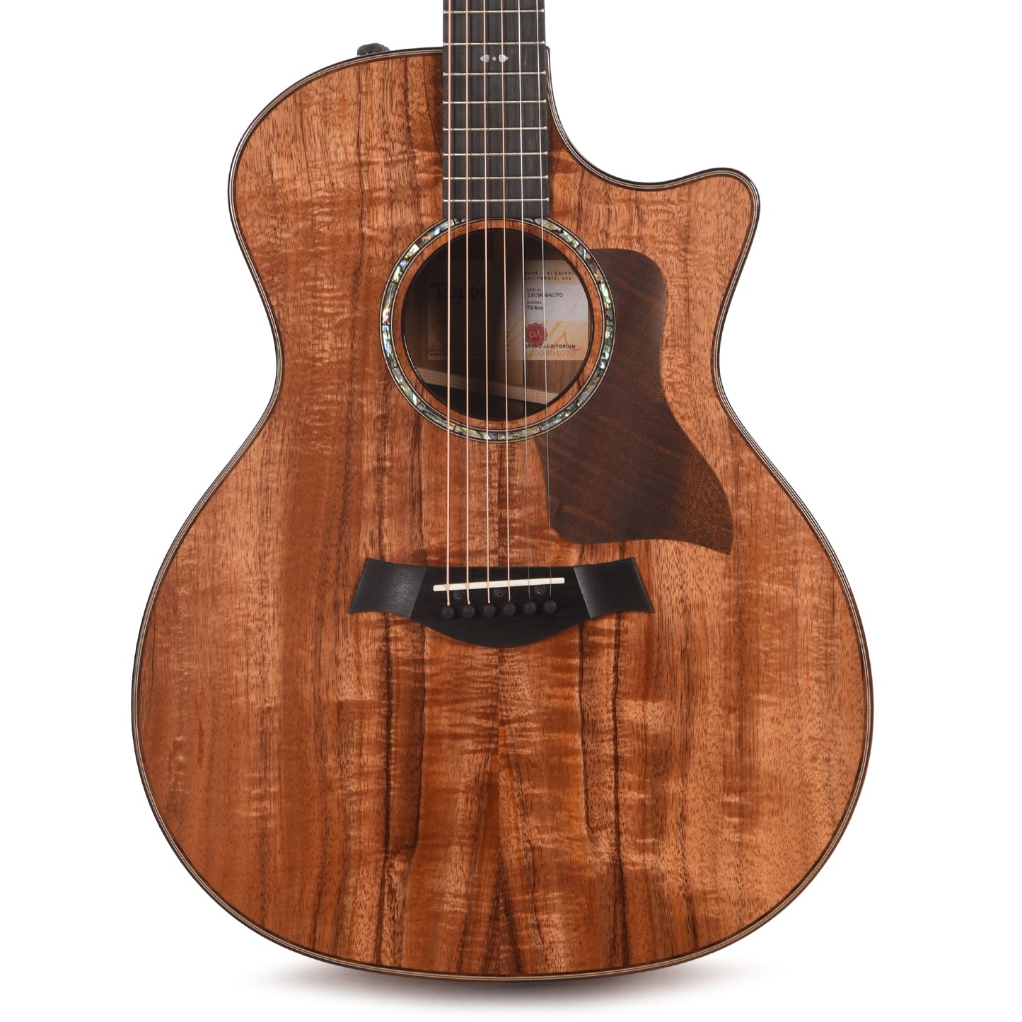 Taylor 724ce Grand Auditorium Hawaiian Koa Gloss Natural ES2 Acoustic Guitars / OM and Auditorium