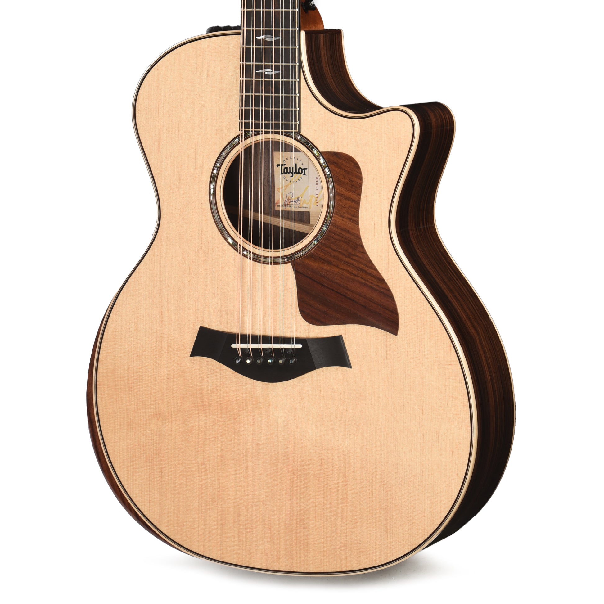 Taylor 854ce 12-String Grand Auditorium Sitka/Rosewood Natural ES2 Acoustic Guitars / OM and Auditorium