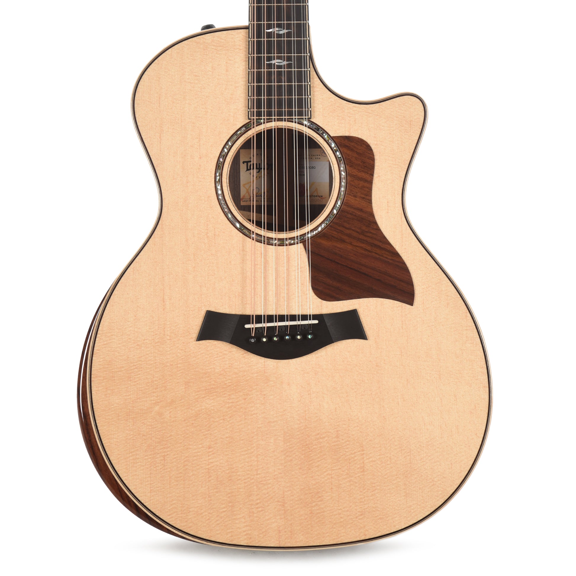 Taylor 854ce 12-String Grand Auditorium Sitka/Rosewood Natural ES2 Acoustic Guitars / OM and Auditorium