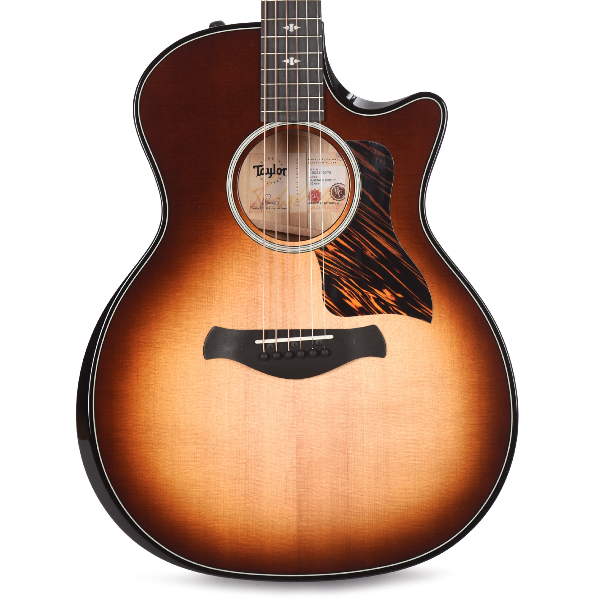 Taylor Builder's Edition 514ce Grand Auditorium Sitka/Urban Ash Tobacco Kona Burst ES2 Acoustic Guitars / OM and Auditorium