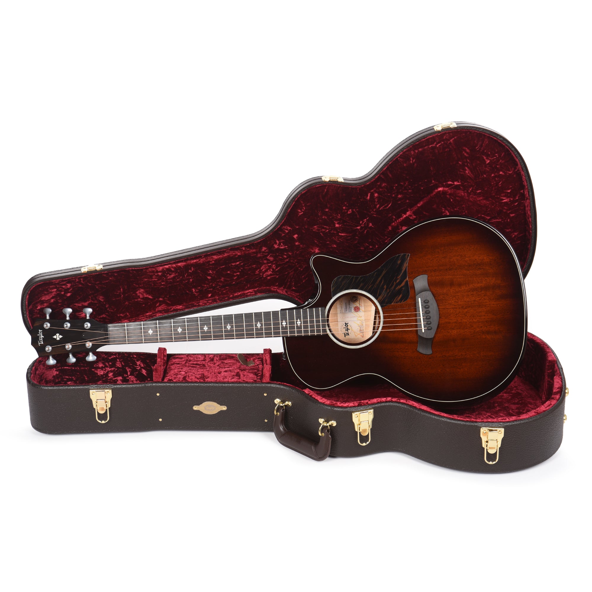 Taylor Builder's Edition 524ce Grand Auditorium Neo-Tropical Mahogany/Urban Ash Tobacco Kona Burst ES2 Acoustic Guitars / OM and Auditorium