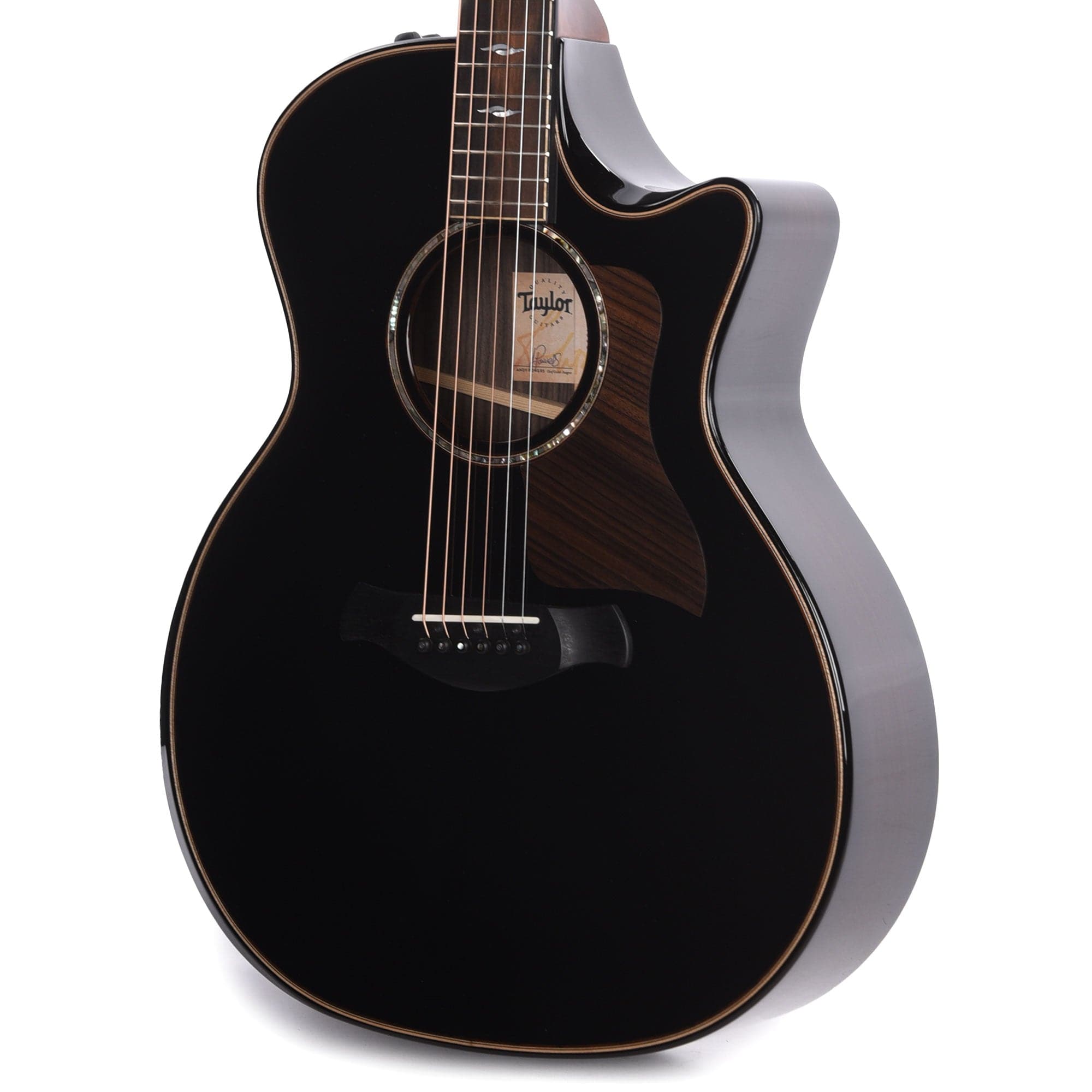 Taylor Builder's Edition 814ce Blacktop Grand Auditorium Adirondack/Rosewood ES2 Acoustic Guitars / OM and Auditorium