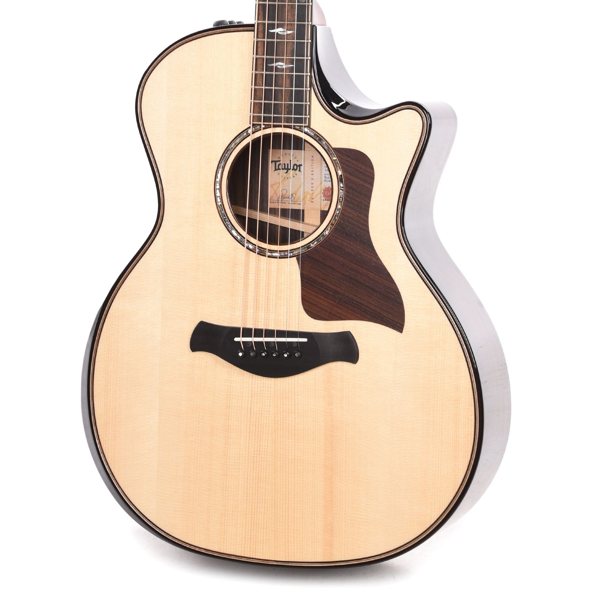 Taylor Builder's Edition 814ce Grand Auditorium Adirondack/Rosewood Natural ES2 Acoustic Guitars / OM and Auditorium