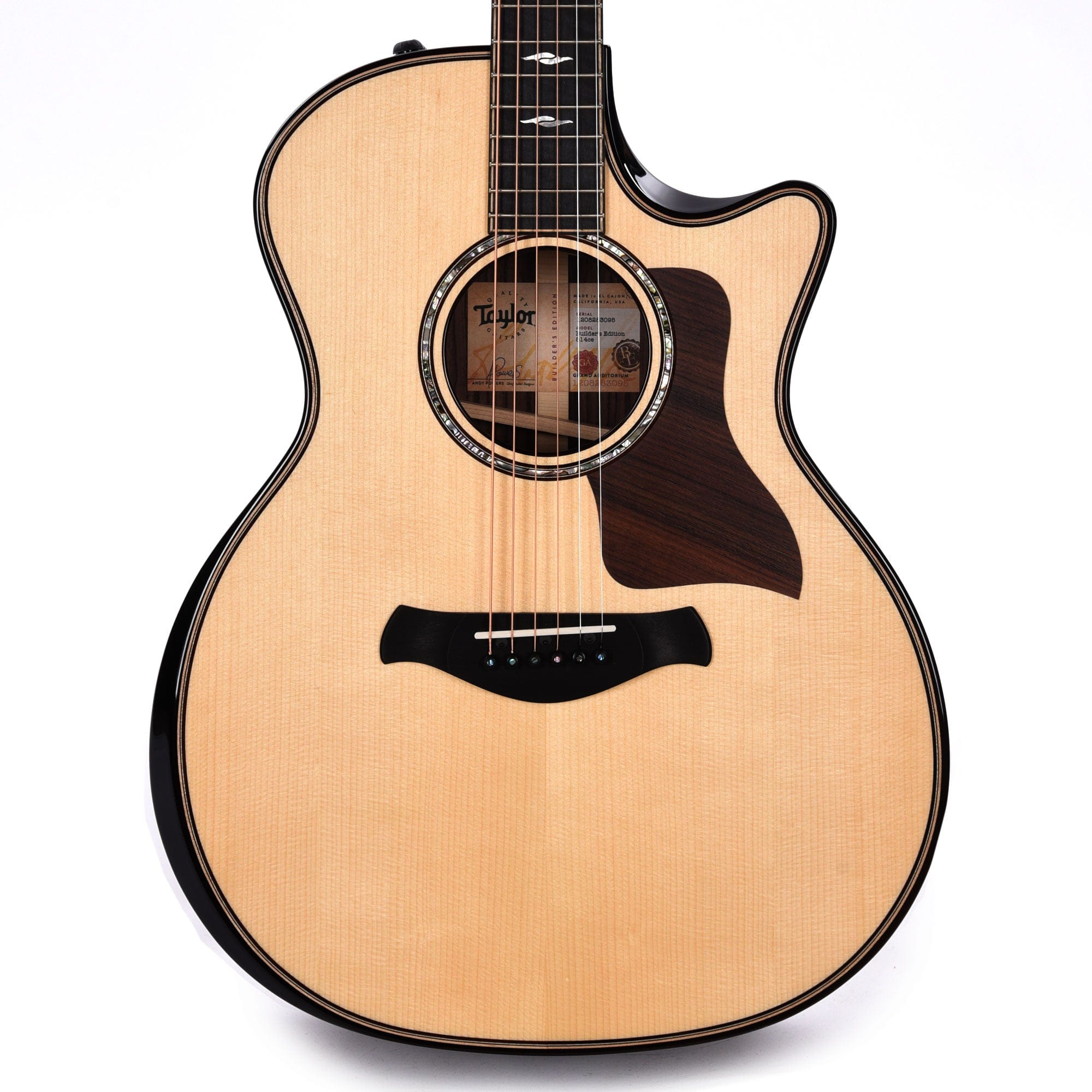 Taylor Builder's Edition 814ce Grand Auditorium Adirondack/Rosewood Natural ES2 Acoustic Guitars / OM and Auditorium