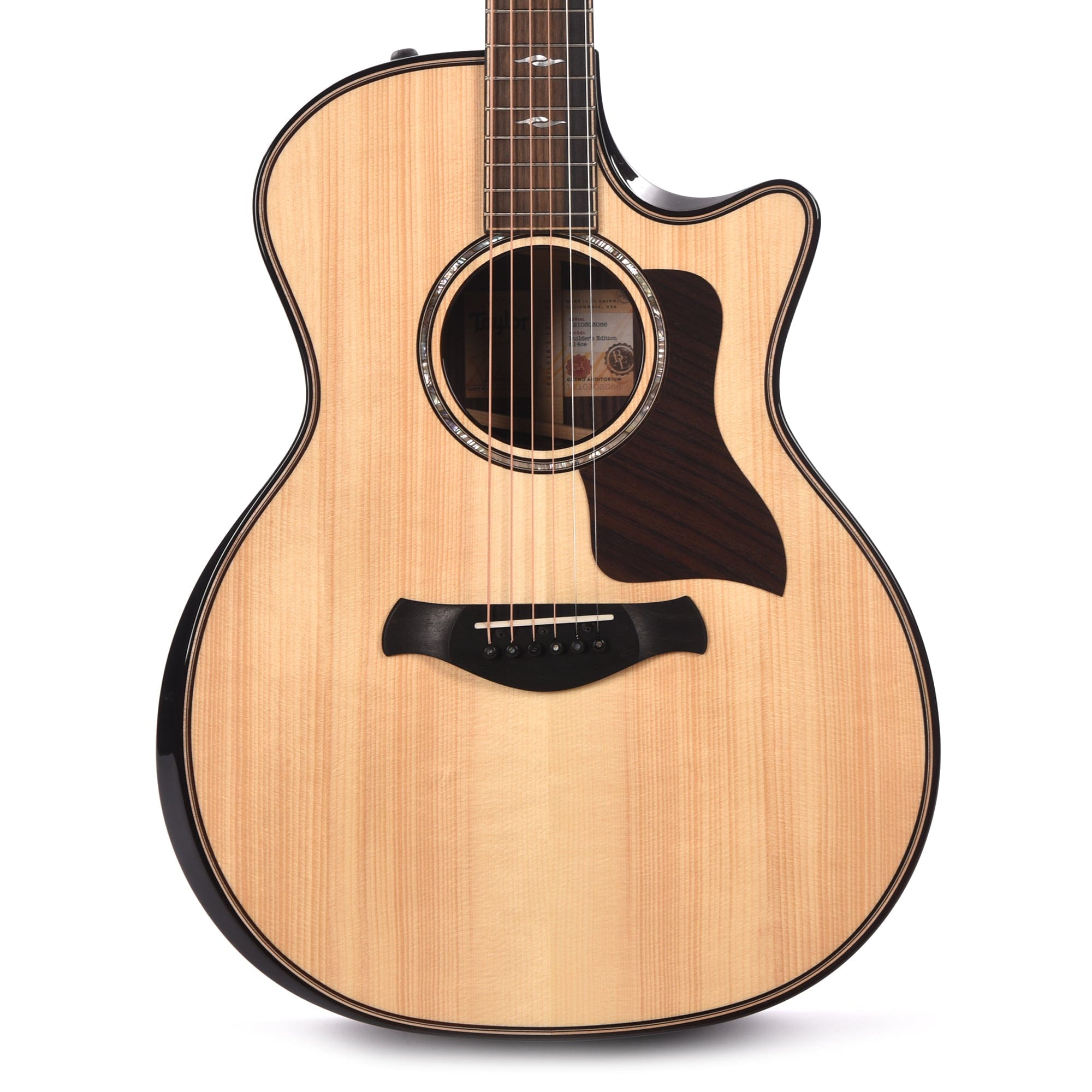 Taylor Builder's Edition 814ce Grand Auditorium Adirondack/Rosewood Natural ES2 Acoustic Guitars / OM and Auditorium